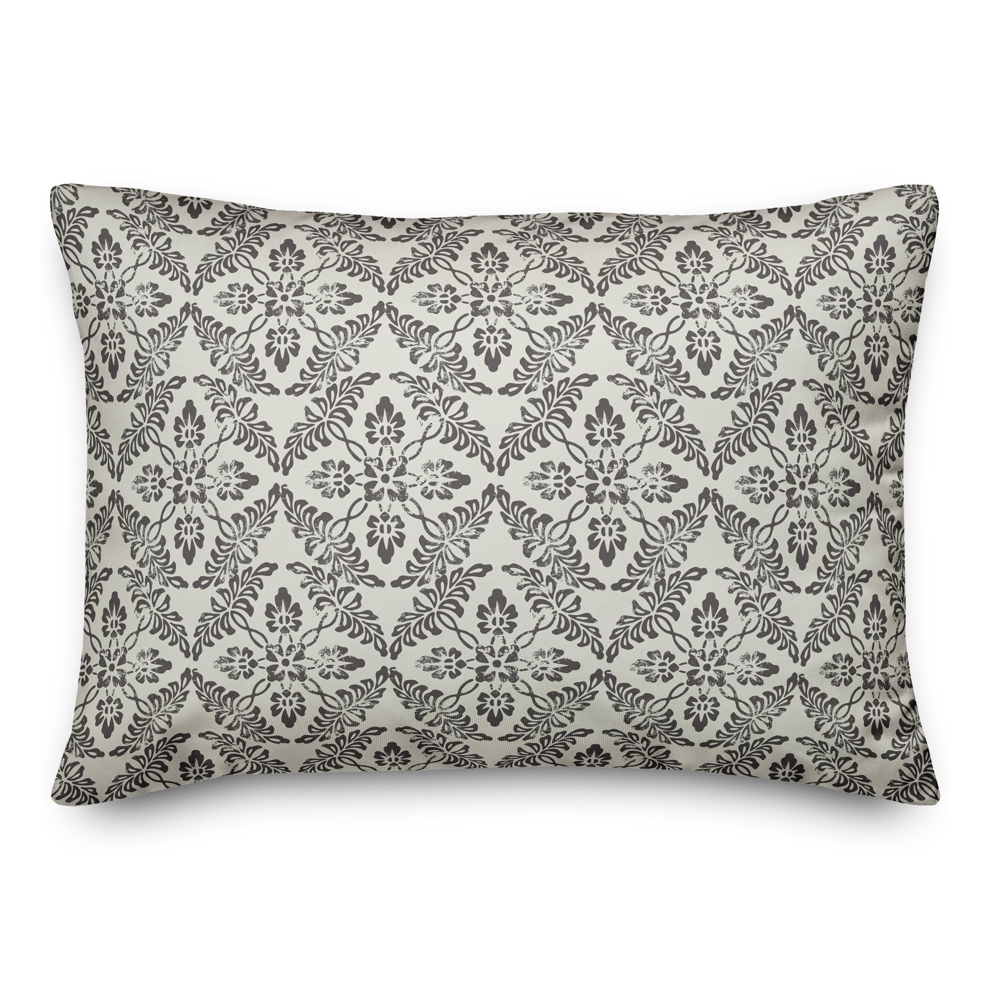 Black Medallion Pattern Textiles
