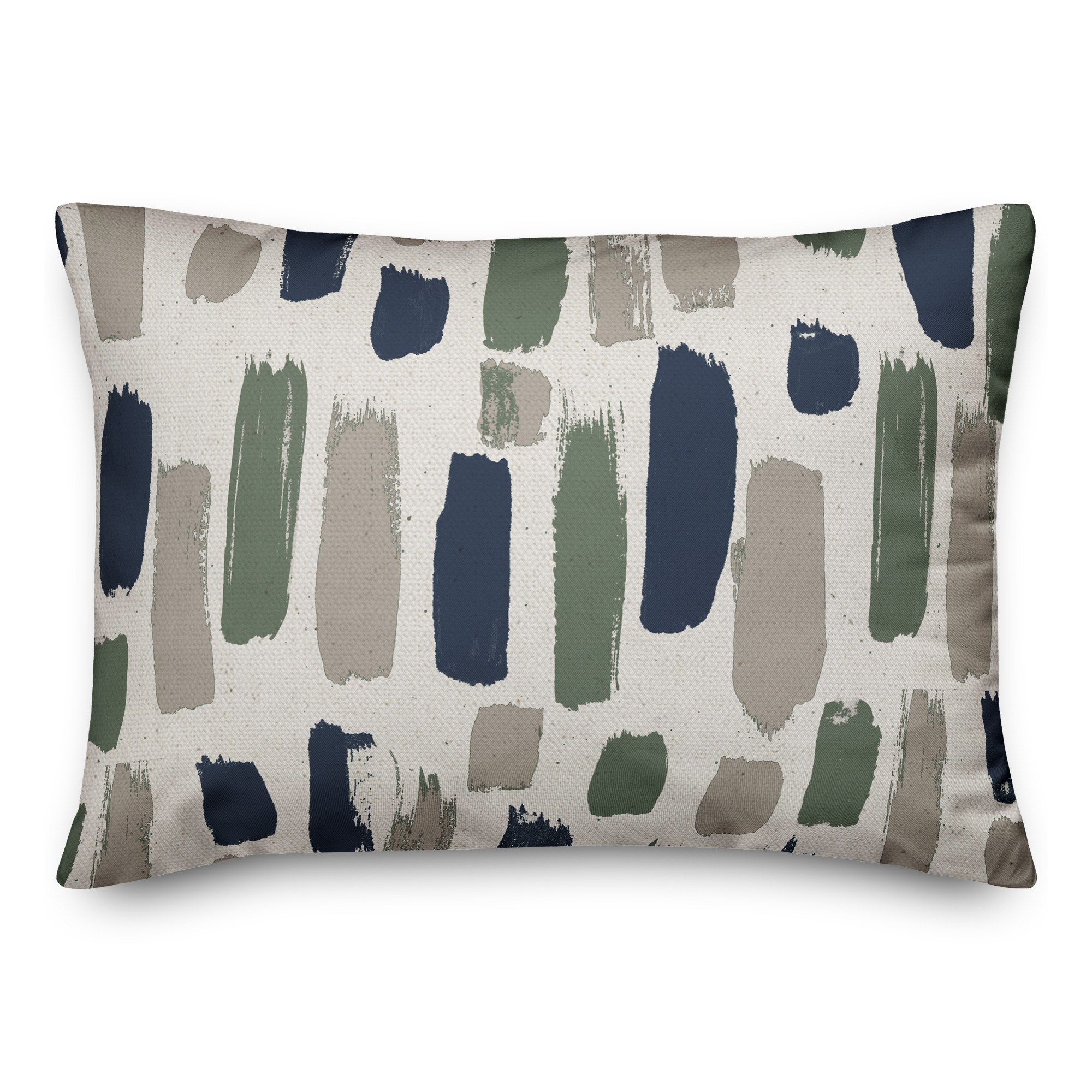 Blue Black Paint Strokes Textiles