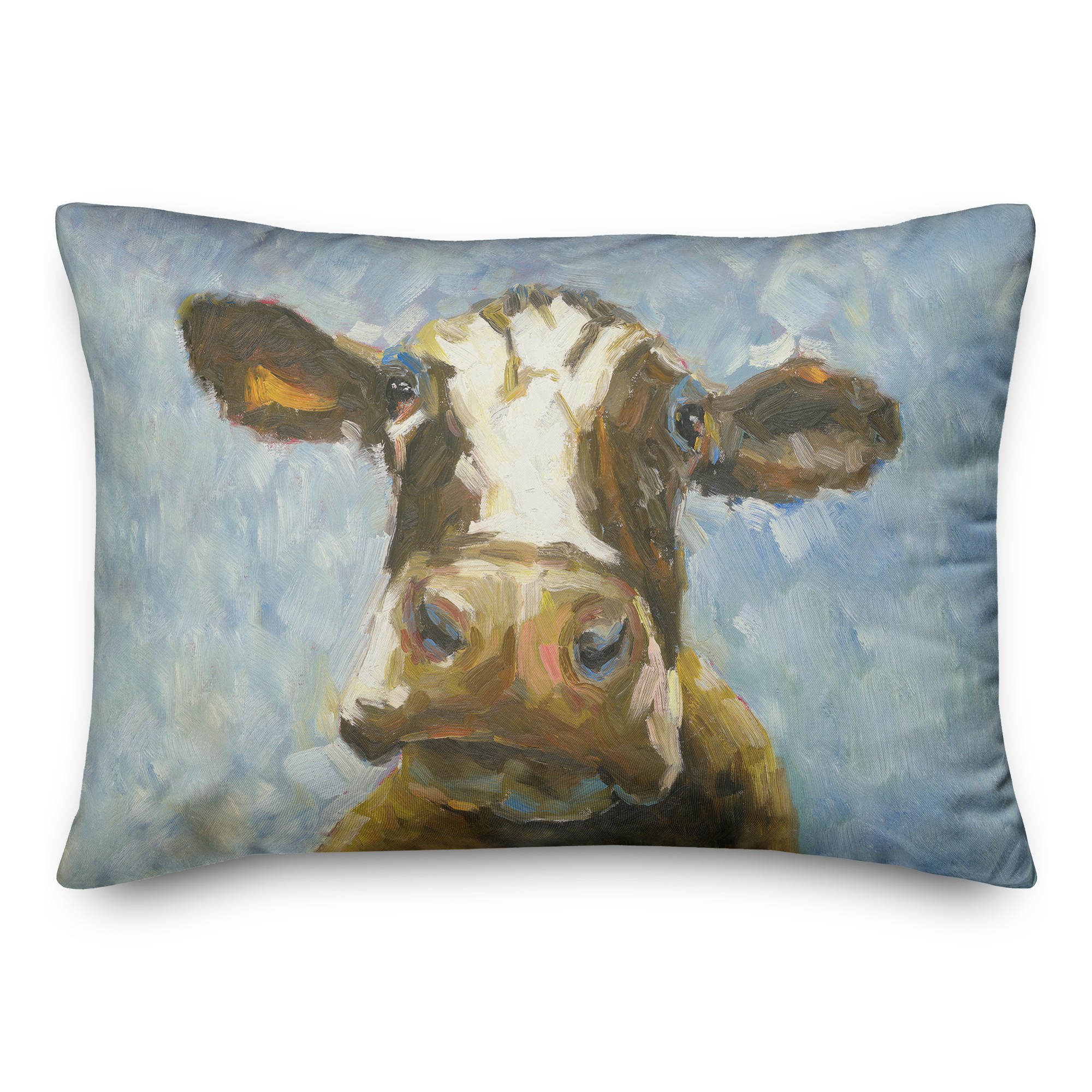 Brown Painted Cow Textiles