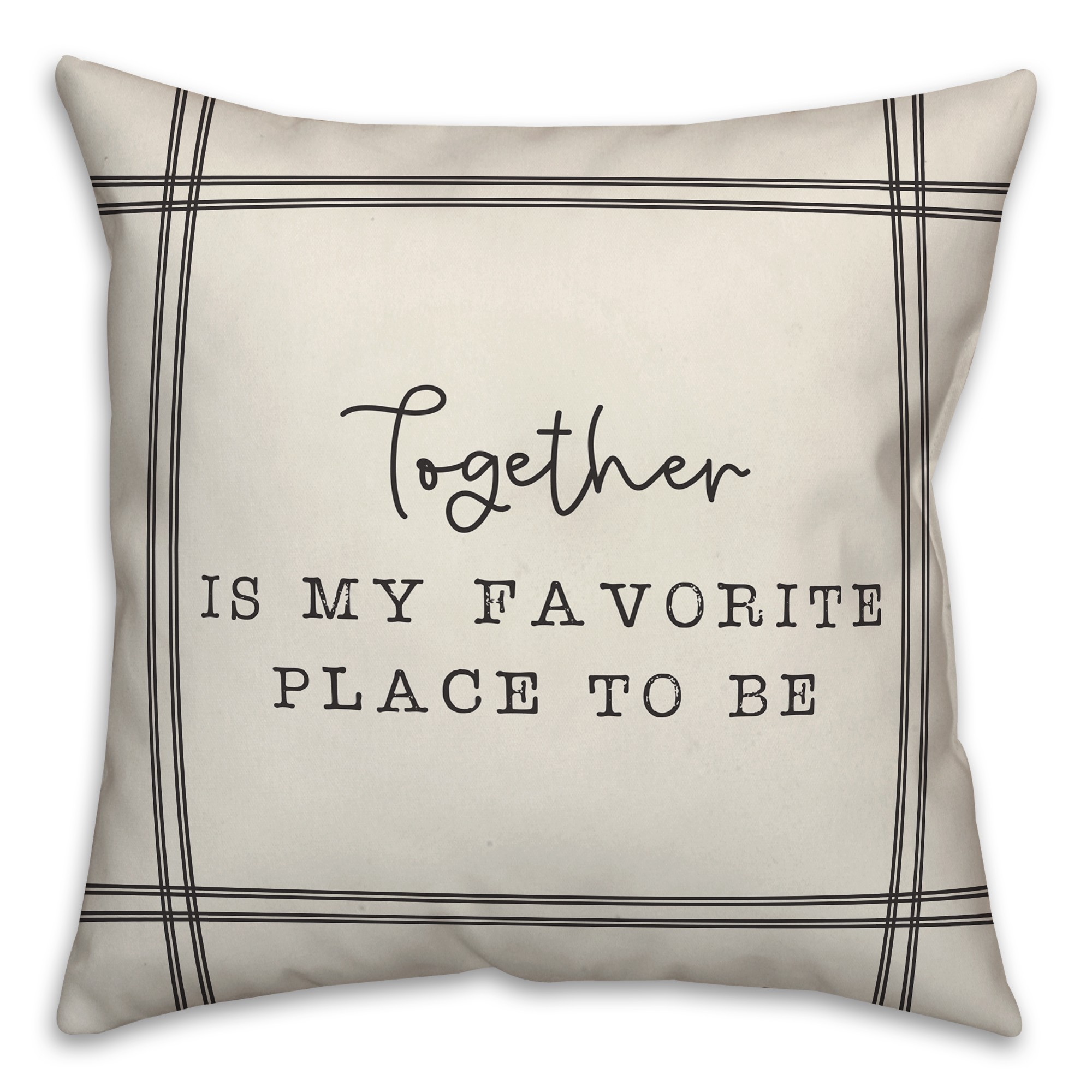 Favorite Place on Black Textiles
