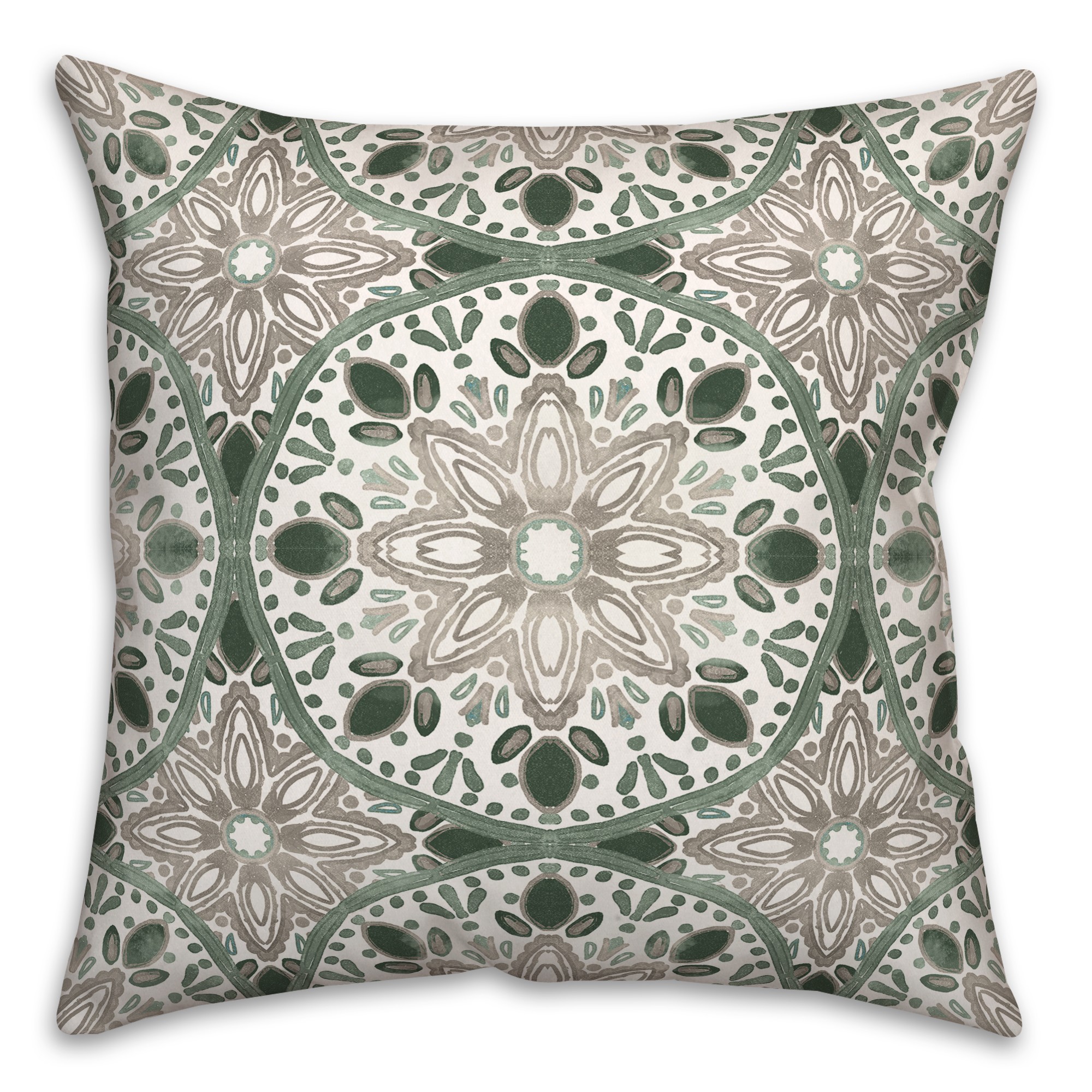 Faded Blue Gray Medallions Textiles