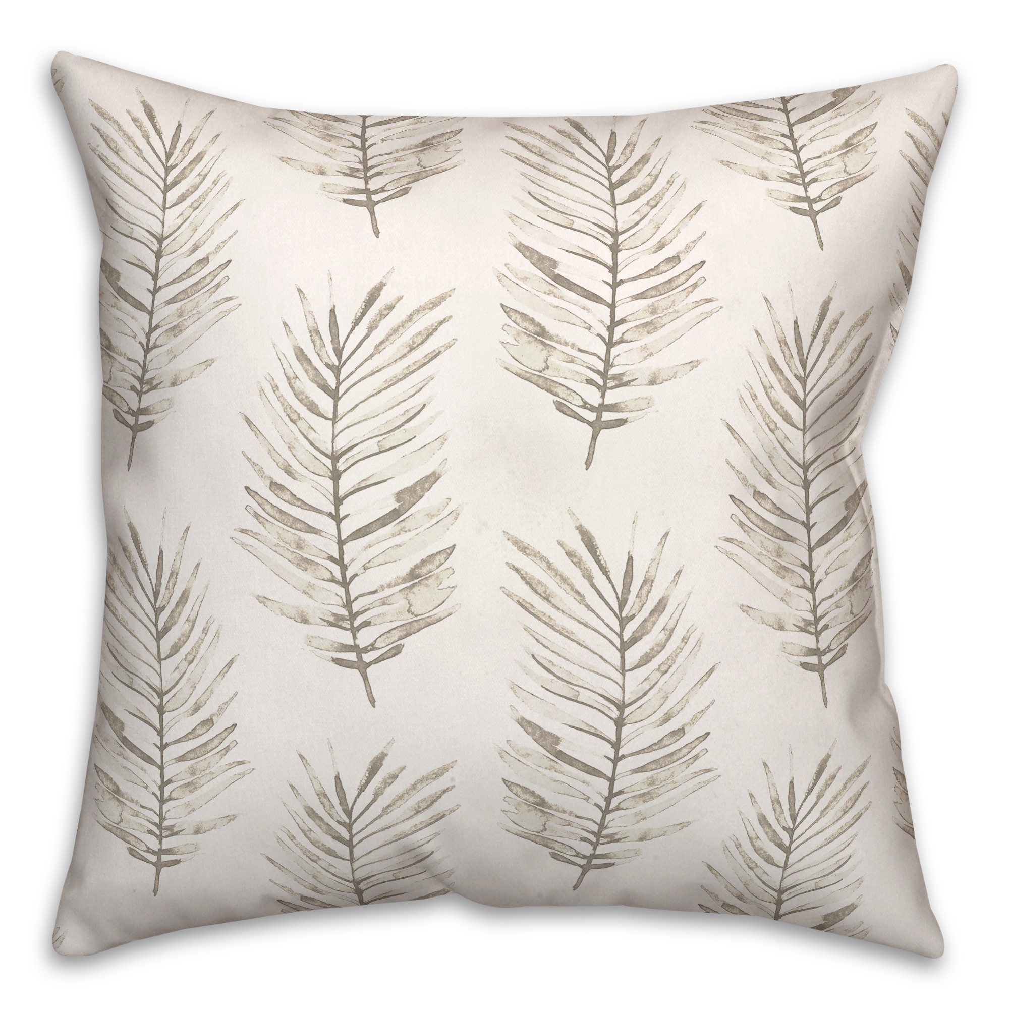 Black Fern Pattern Textiles