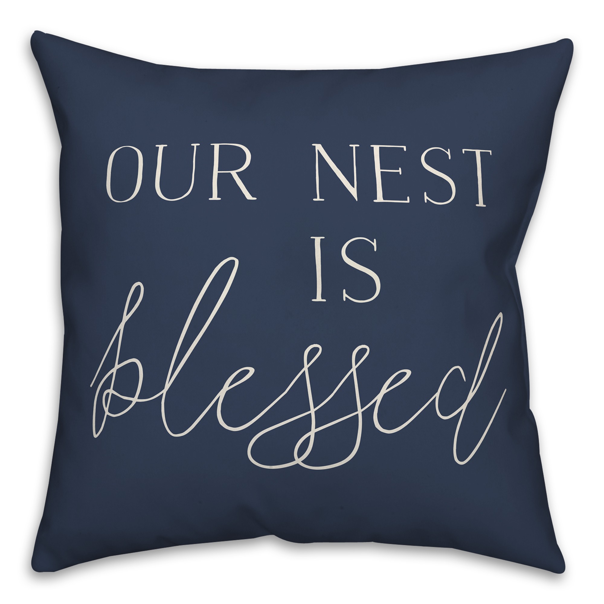 Nest is Blessed on Black Textiles