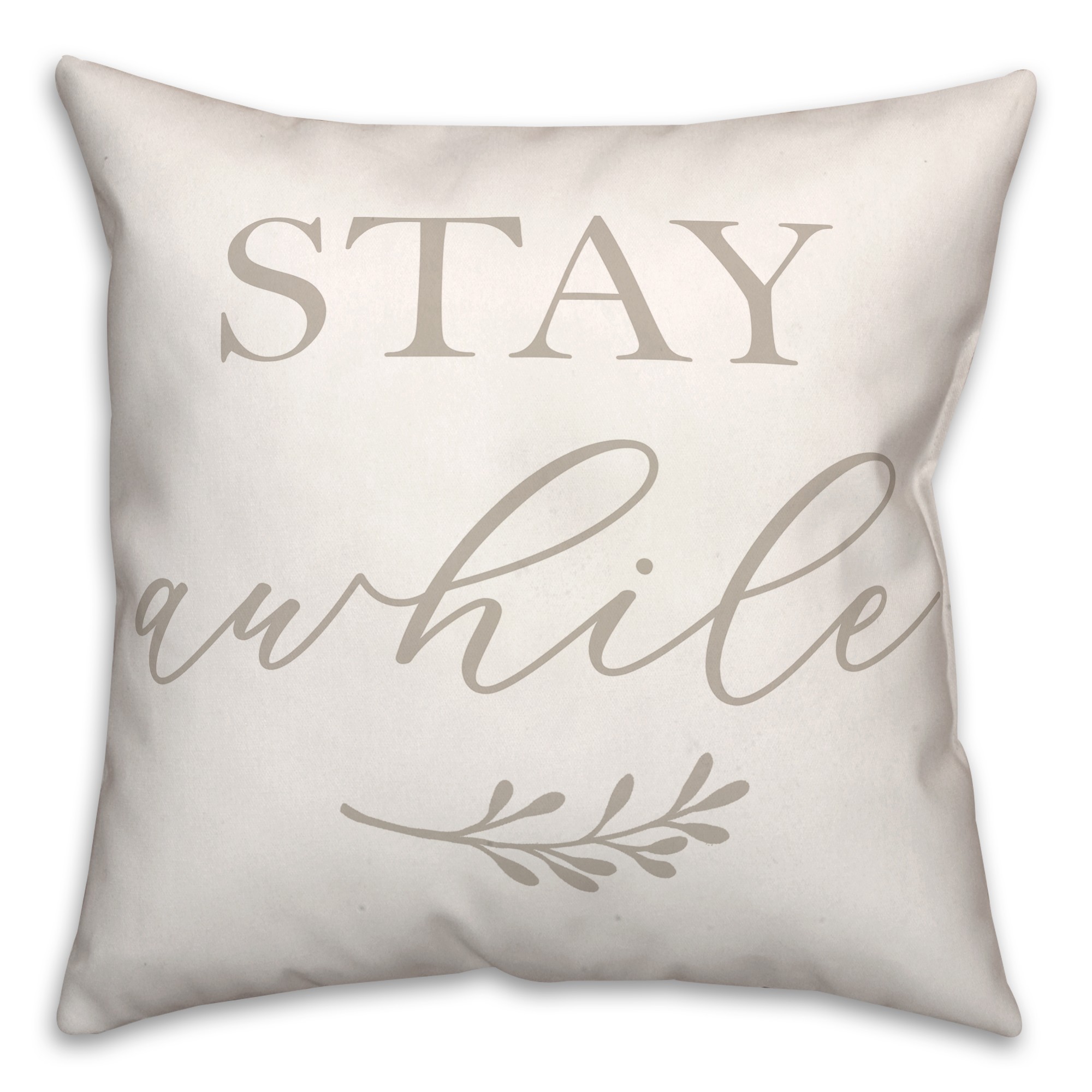 Stay Awhile on Black Textiles