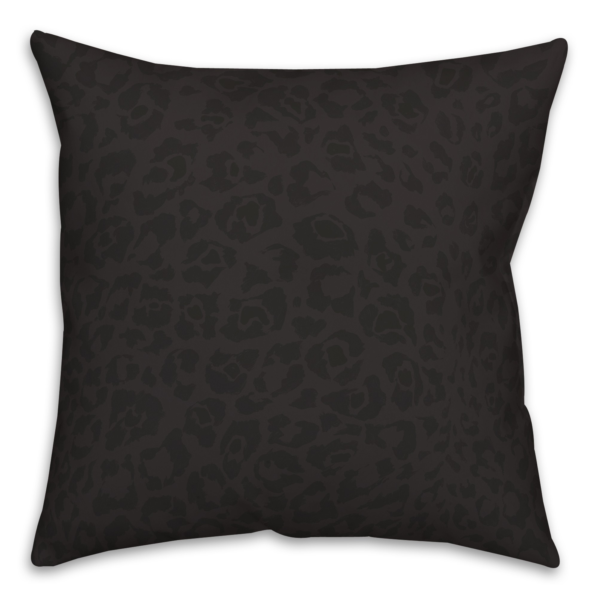 Black Cat Print 18x18 Indoor / Outdoor Pillow