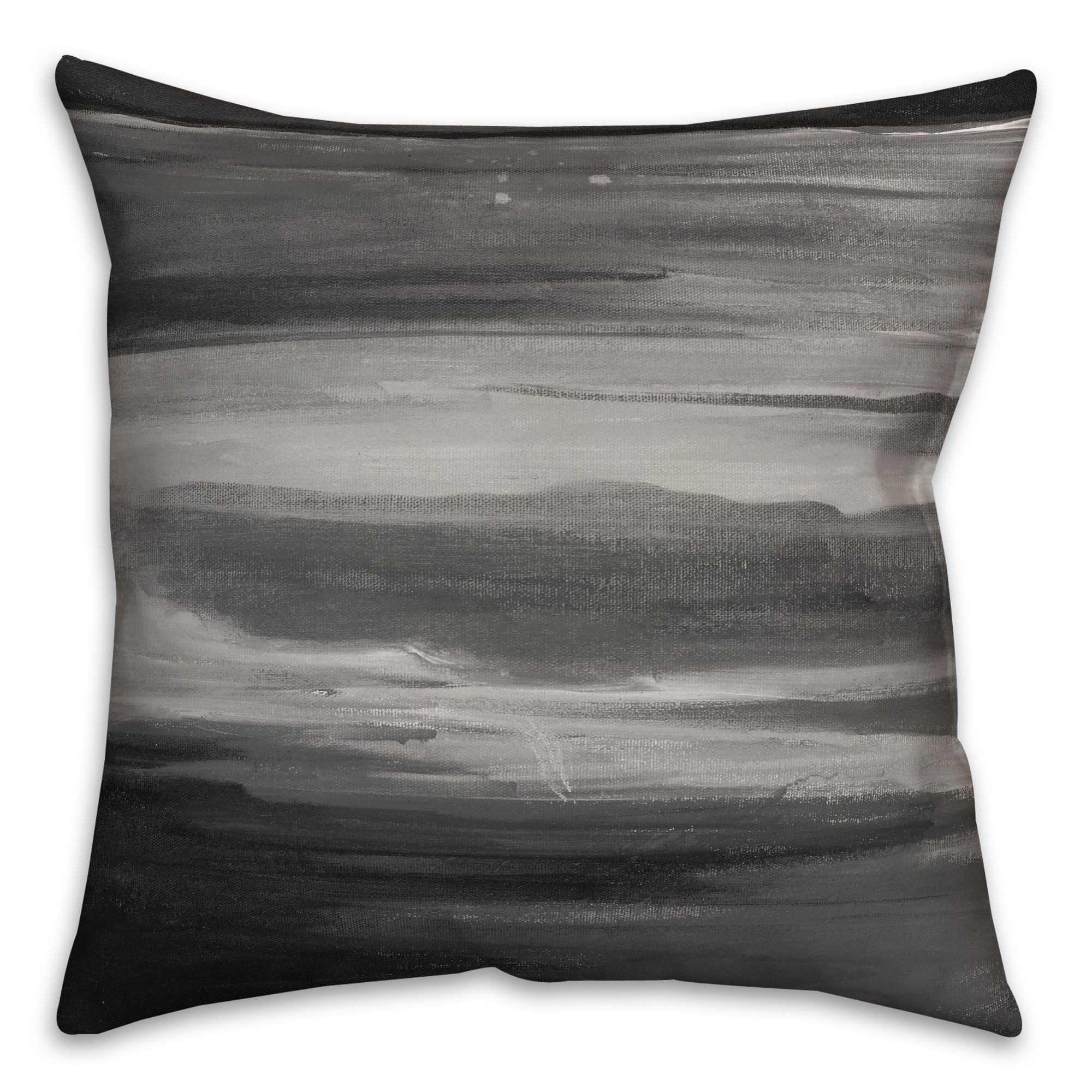 Black Streaks 18x18 Indoor / Outdoor Pillow