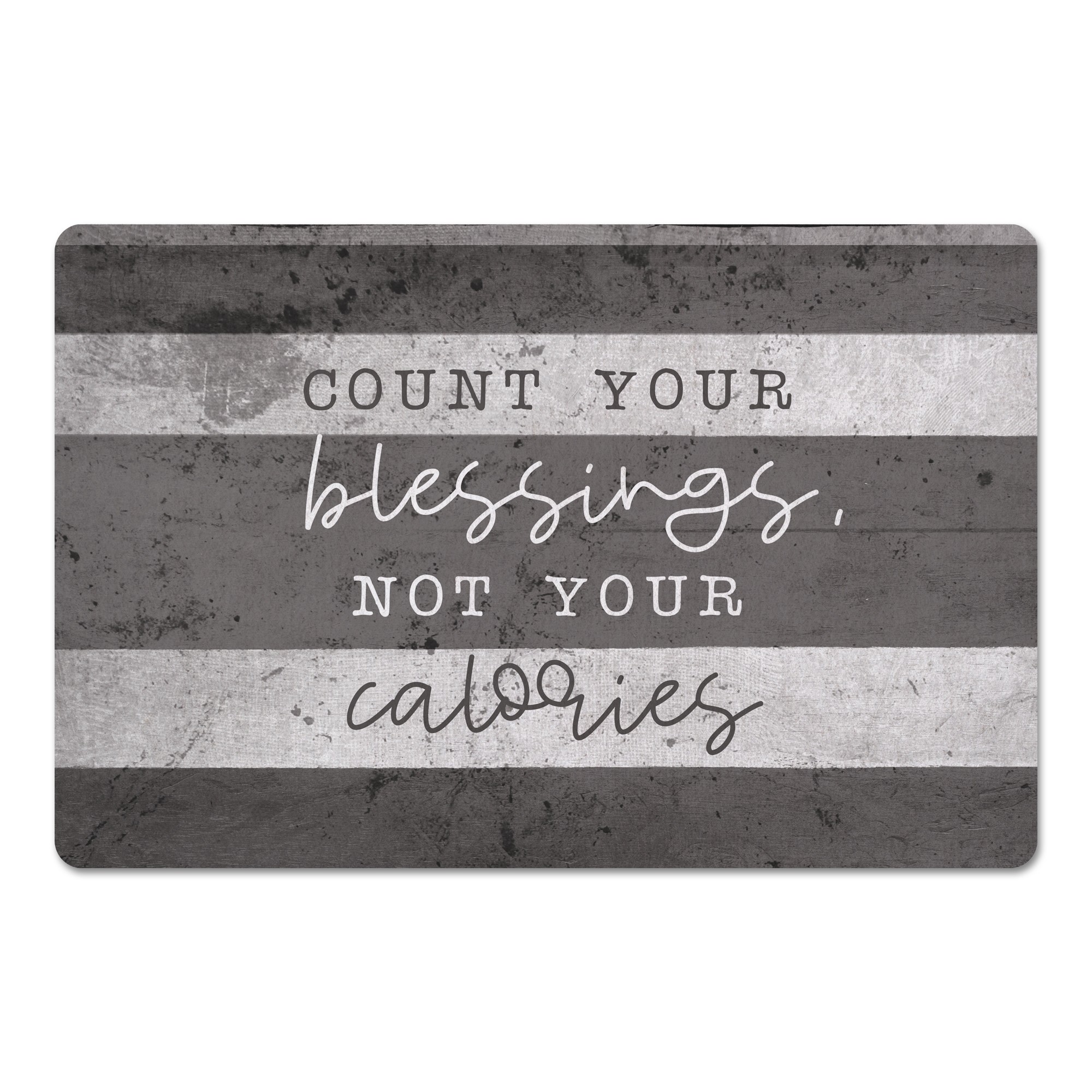 Blessings Not Calories 27x18 Floor Mat