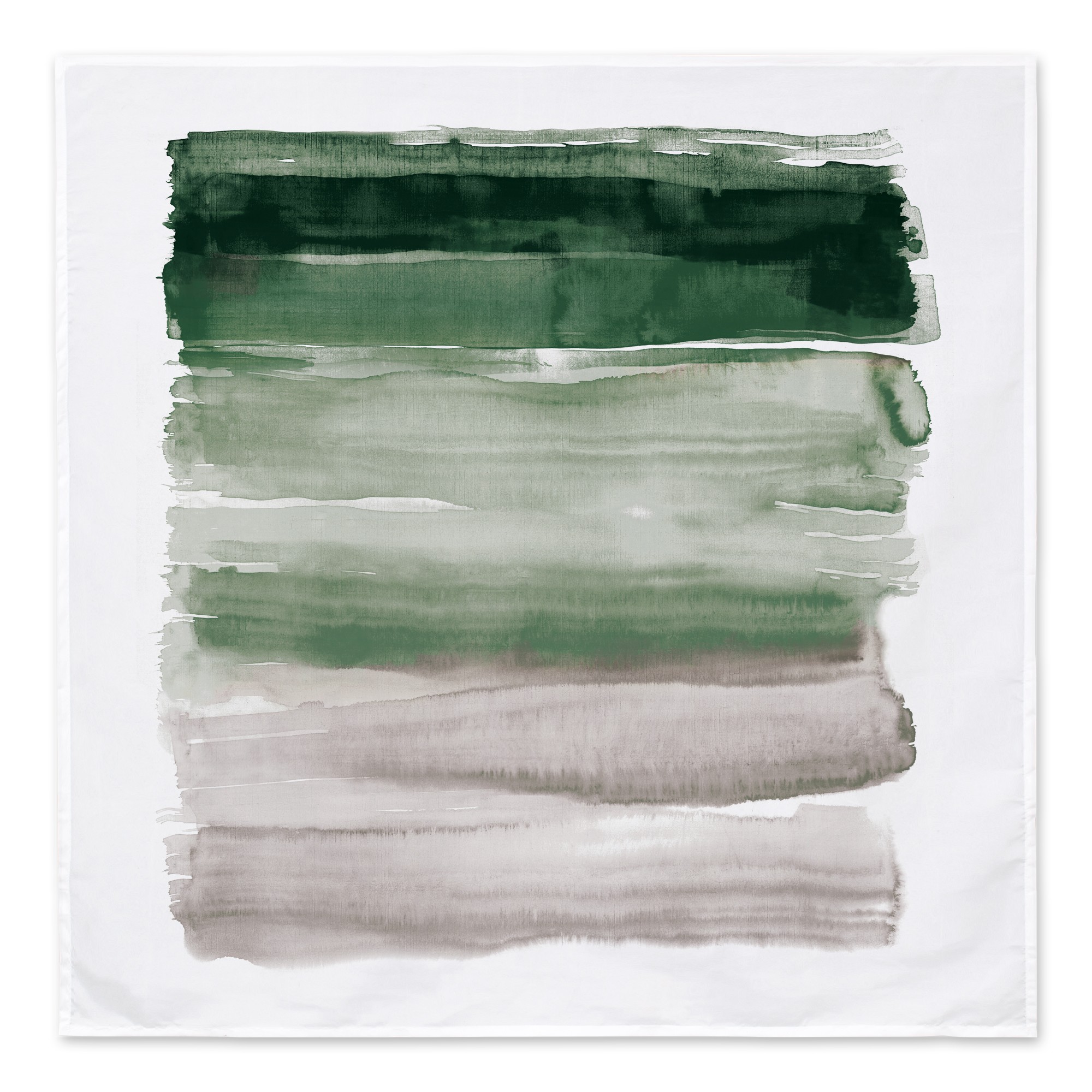 Abstract Watercolor Strokes Green 57x57 Tapestry