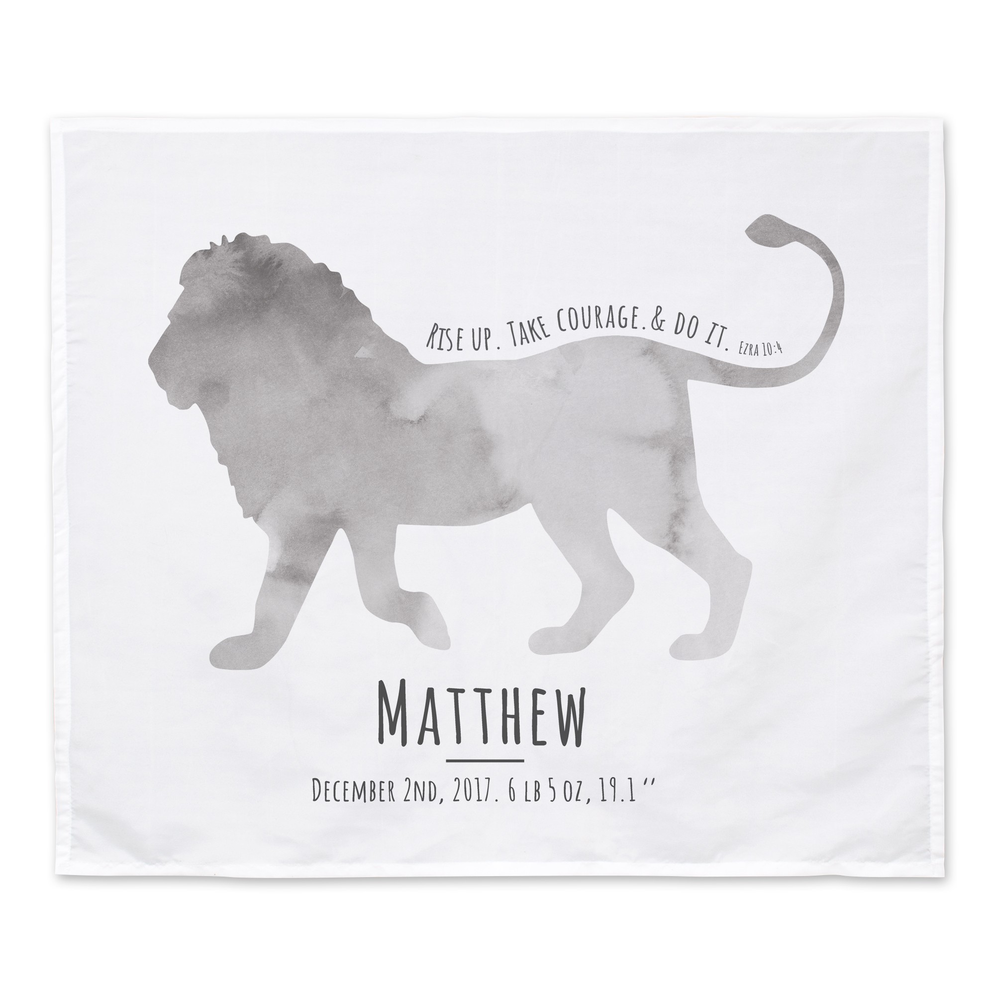 Courageous Lion 34x40 Personalized Tapestry
