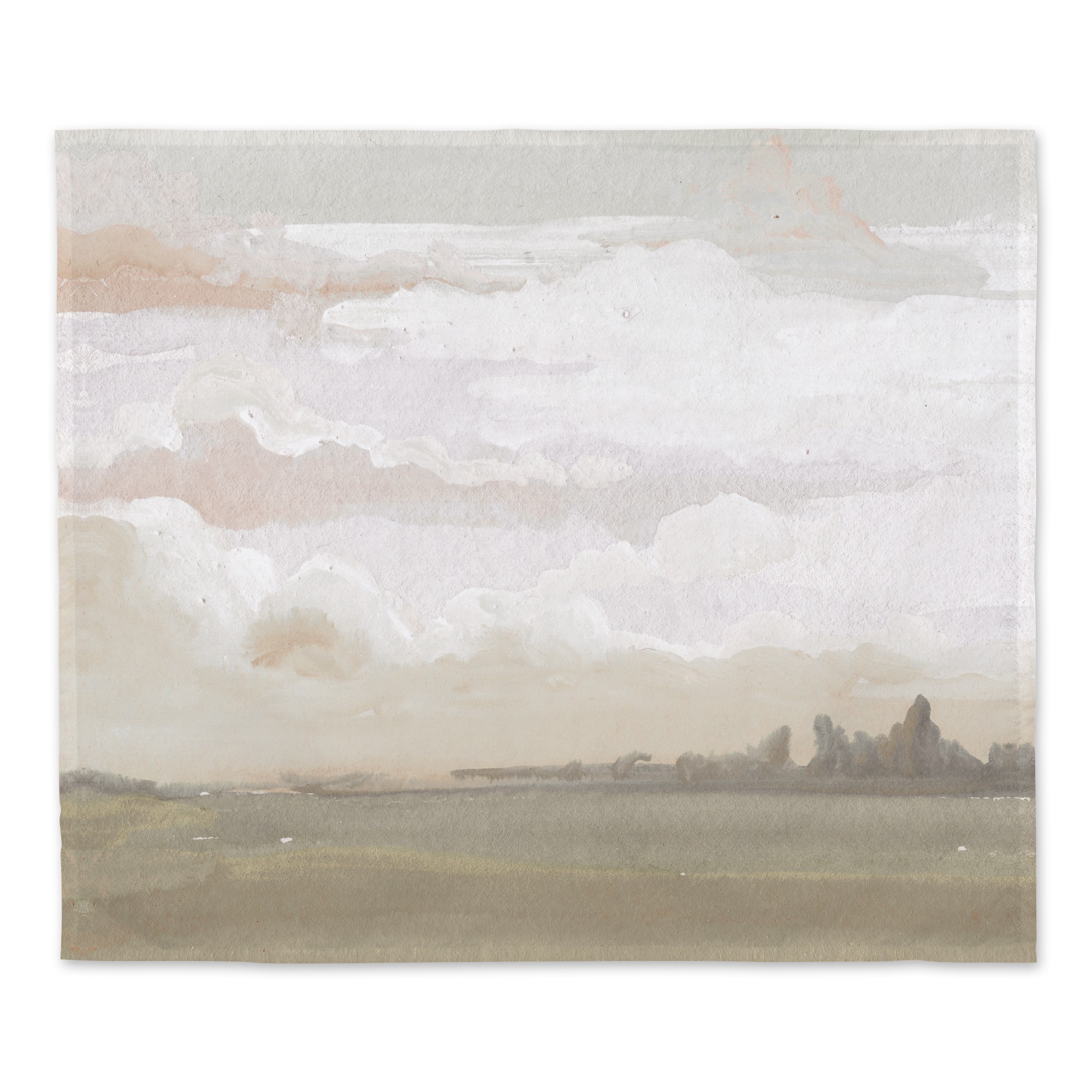 Watercolor Landscape Hazy 34x40 Tapestry