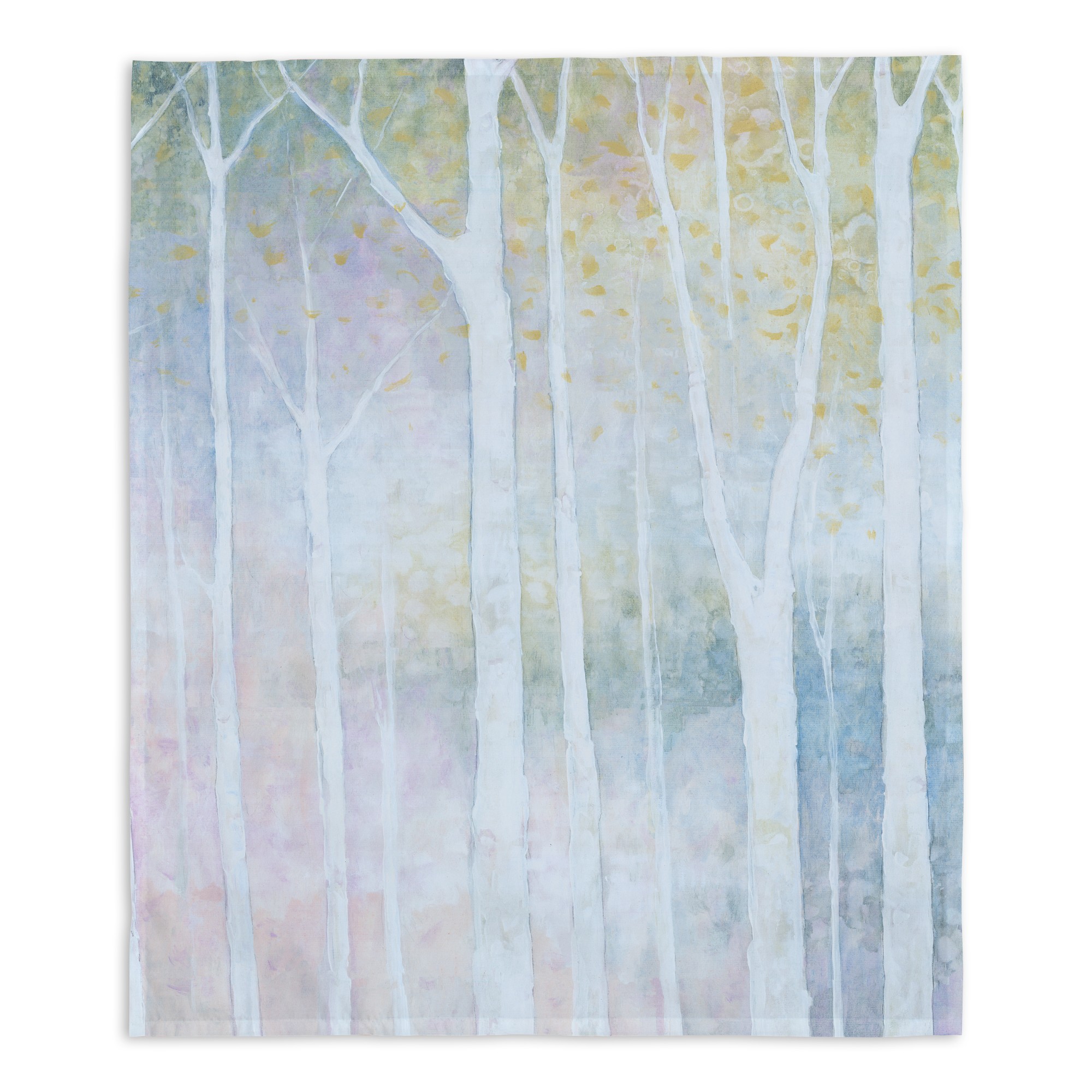 Pastel Tree Trunks 57x57 Tapestry