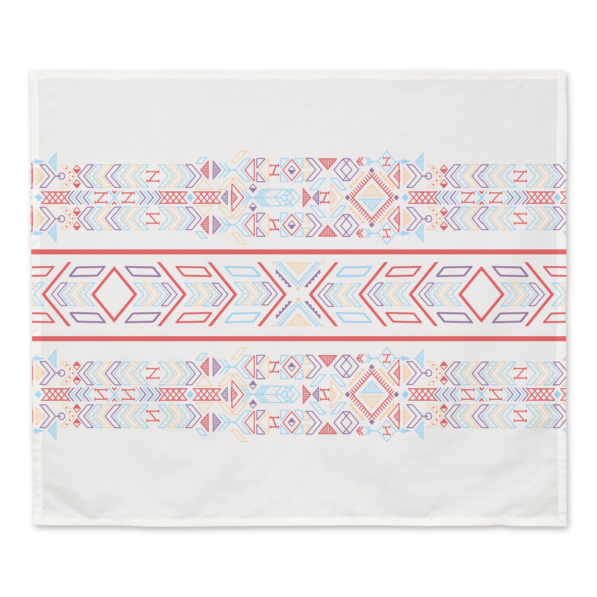 Colorful Tribal Pattern 34x40 Tapestry