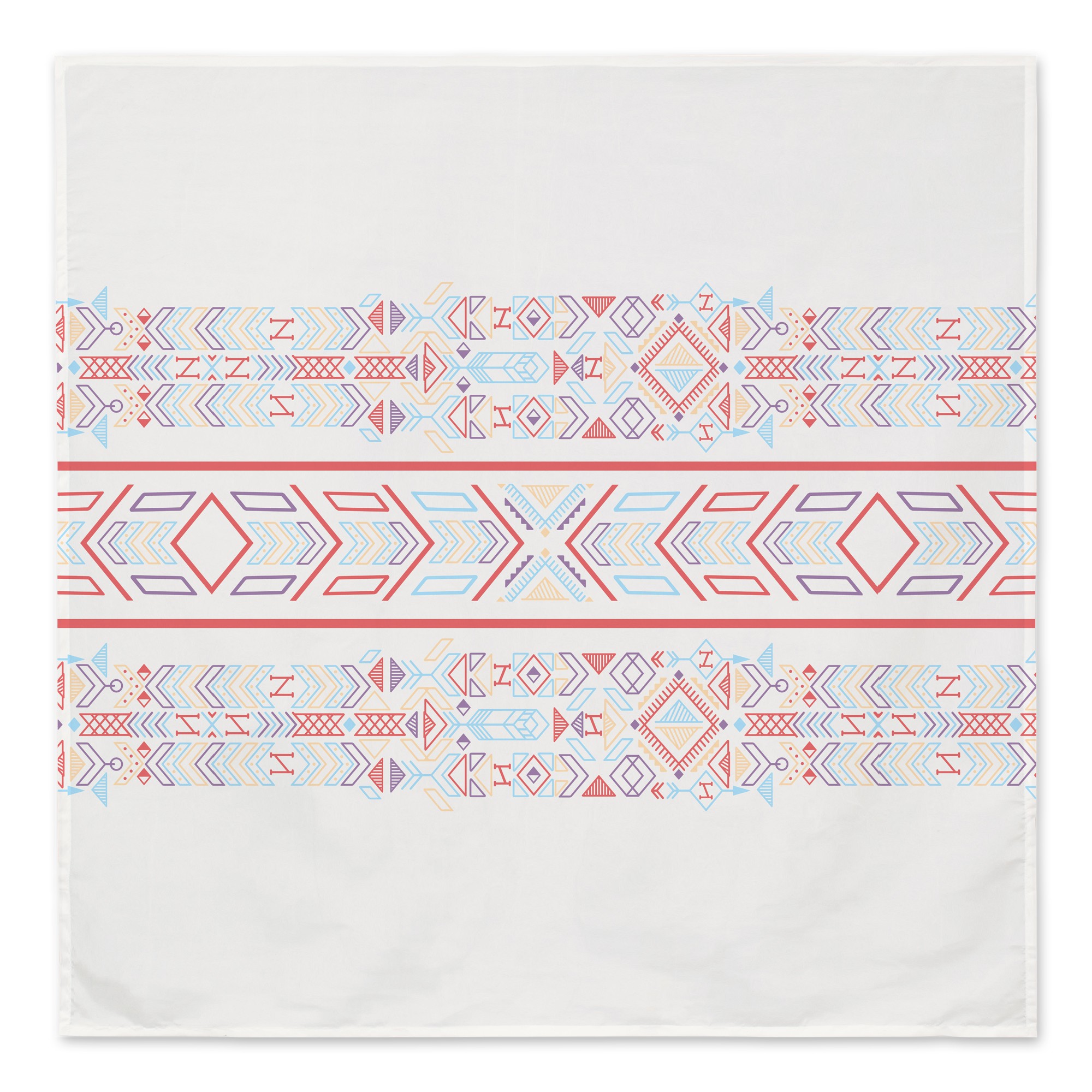 Colorful Tribal Pattern 57x57 Tapestry