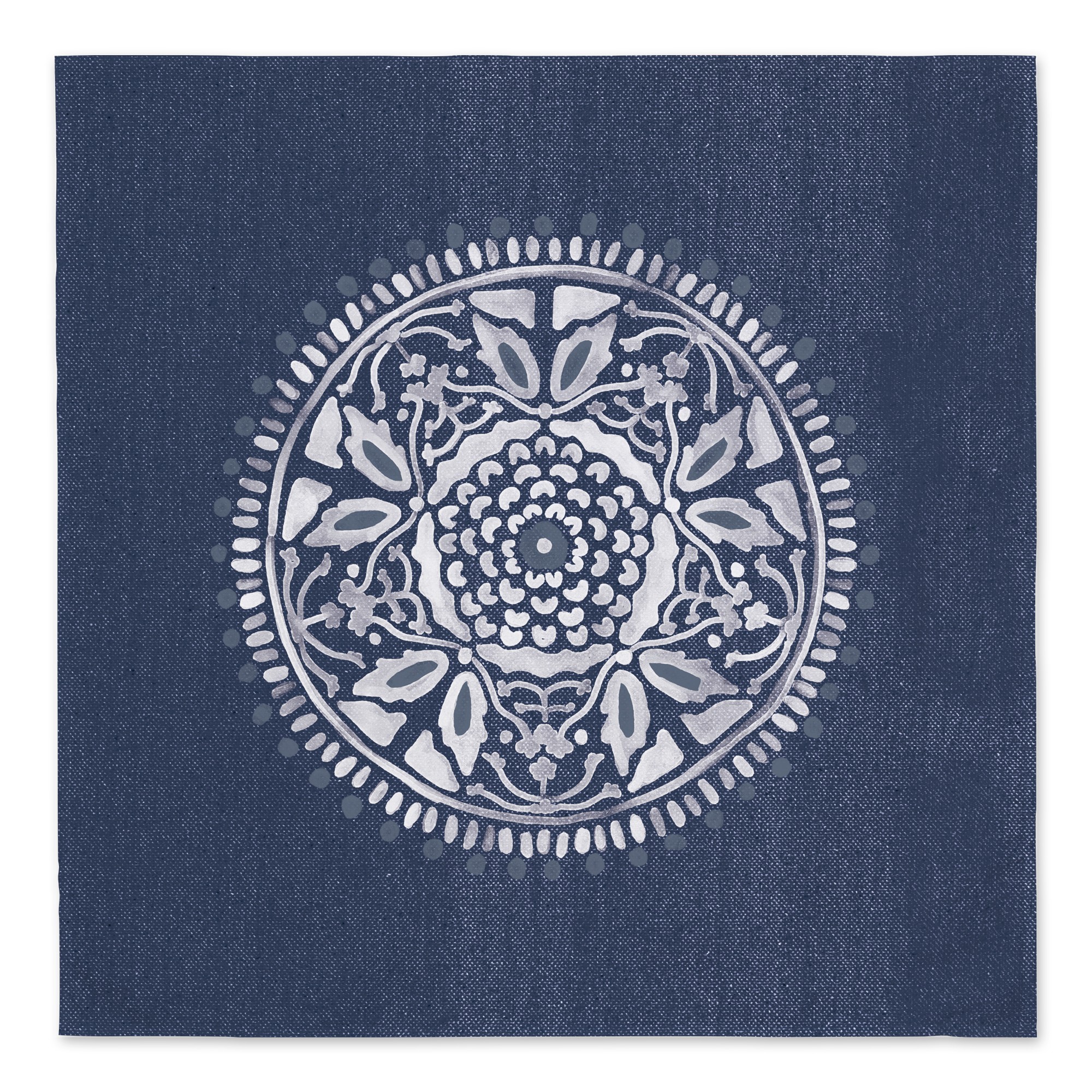 Denim Mandala Blue 57x57 Tapestry