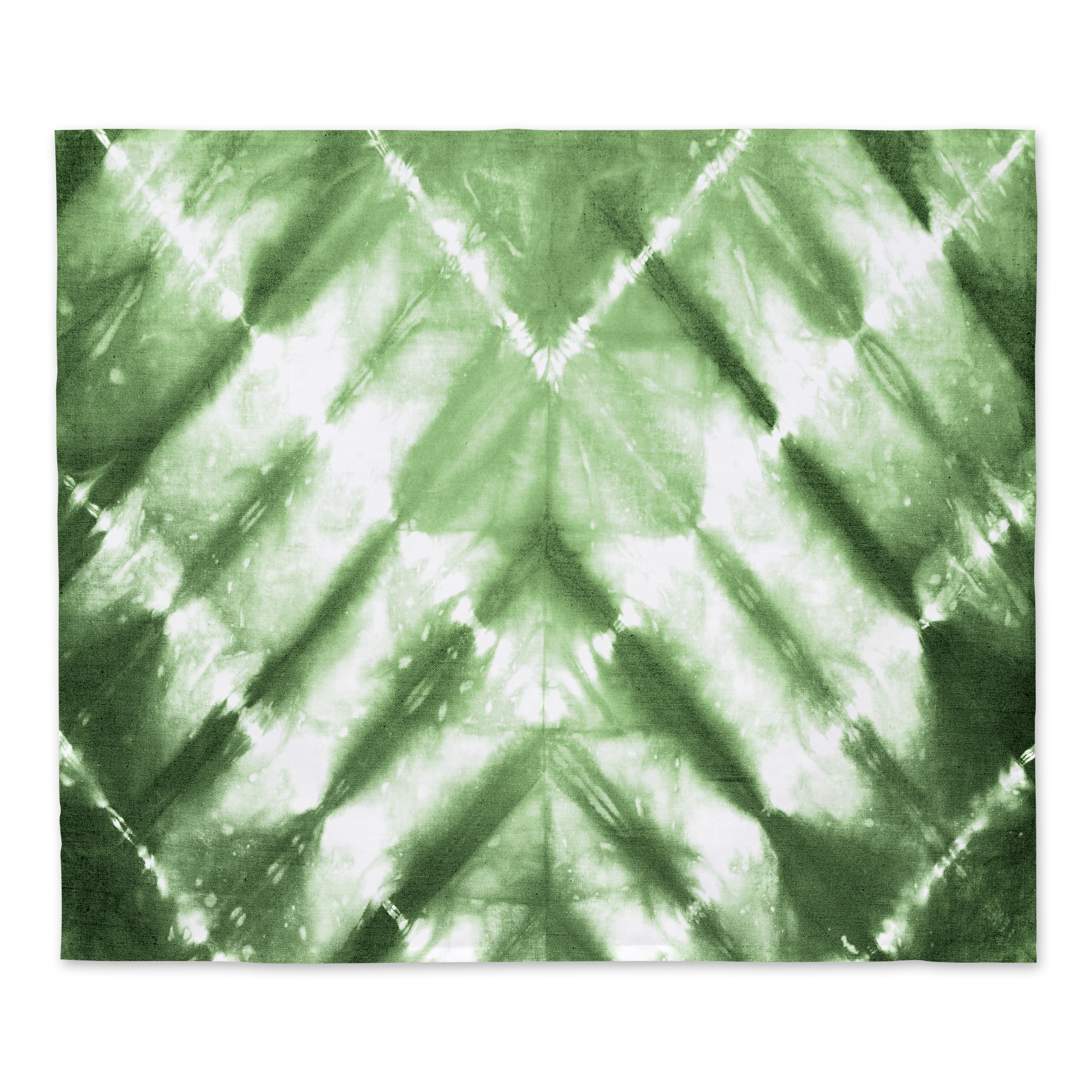 Green Shibori Pattern 34x40 Tapestry