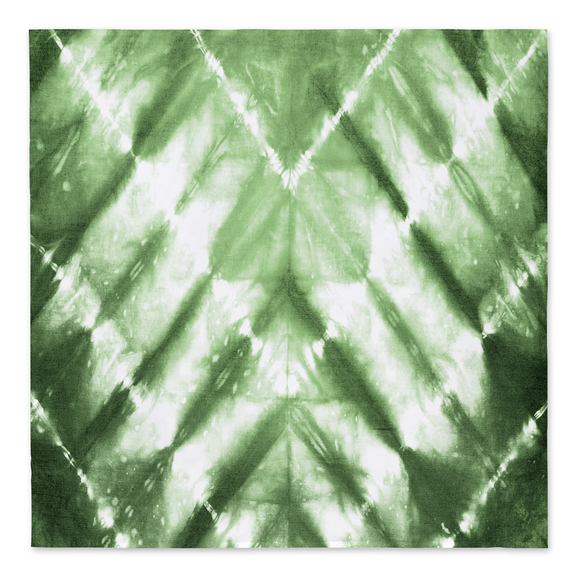 Green Shibori Pattern 57x57 Tapestry