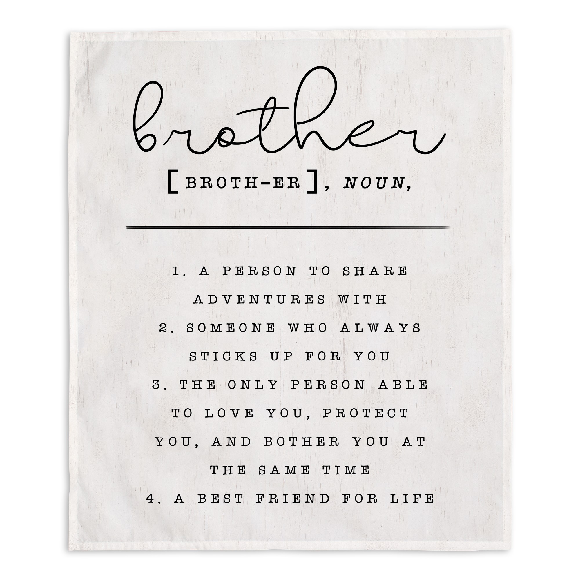 Brother Definition 34x40 Tapestry