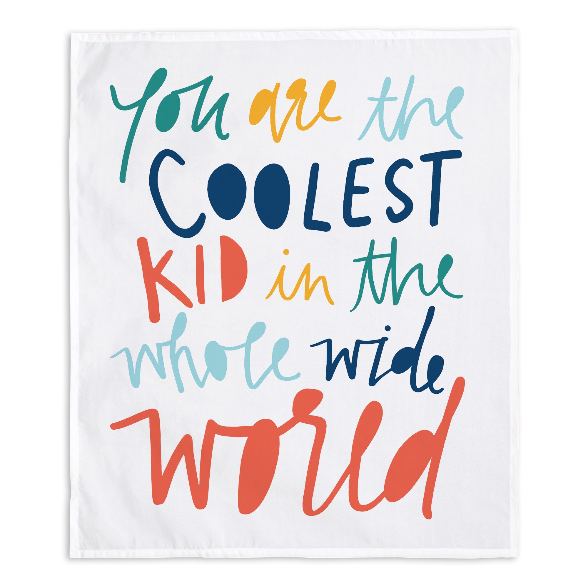 Coolest Kid Blue Orange 34x40 Tapestry