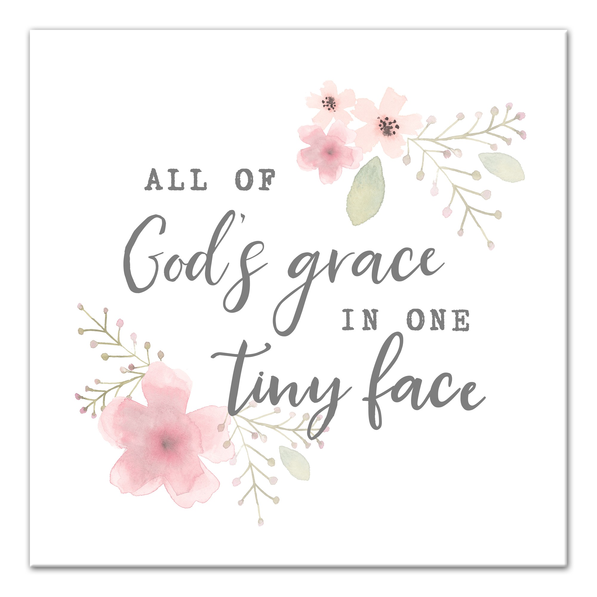 Gods Grace In One Tiny Face  Wall Art