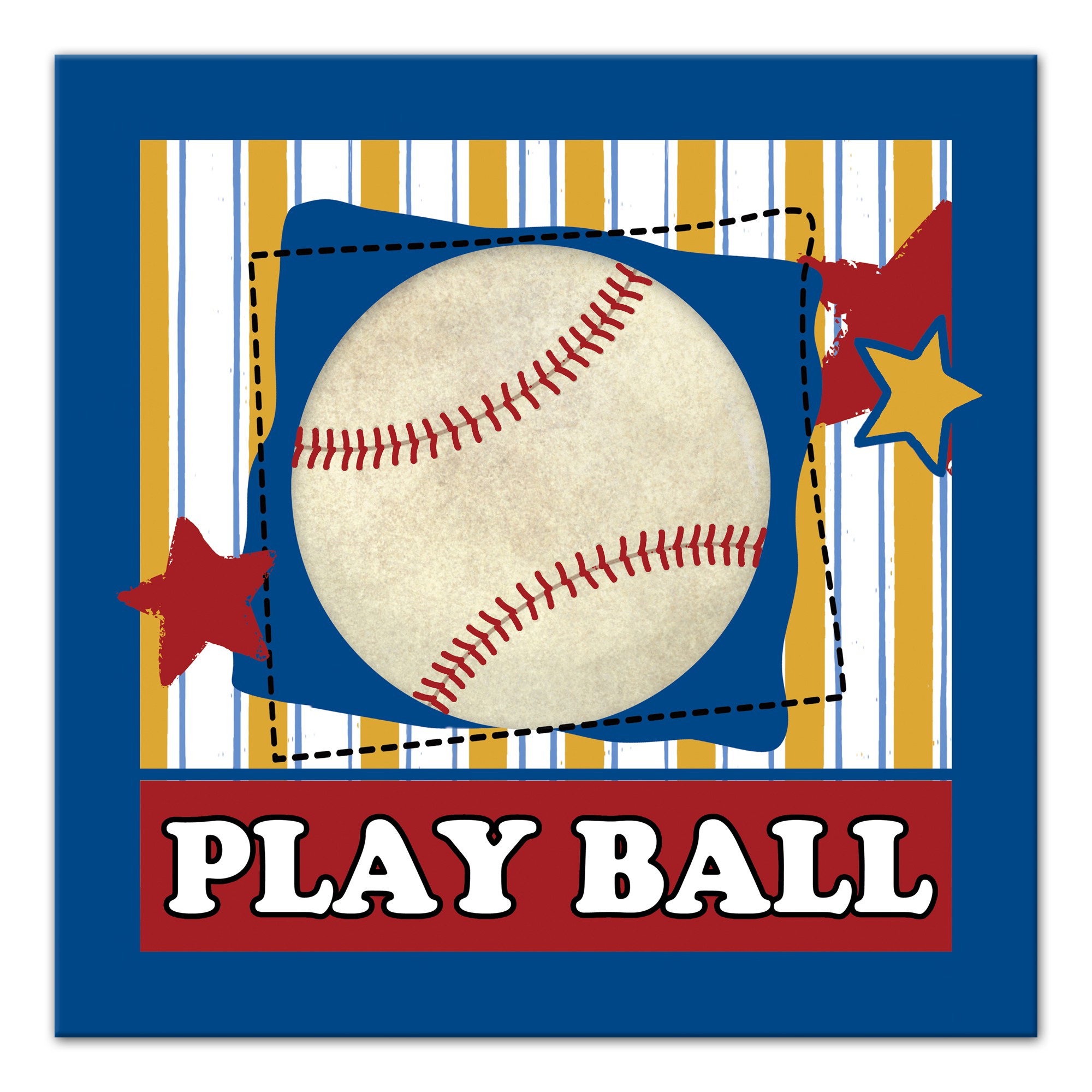 Play Ball Baseball Wall Art