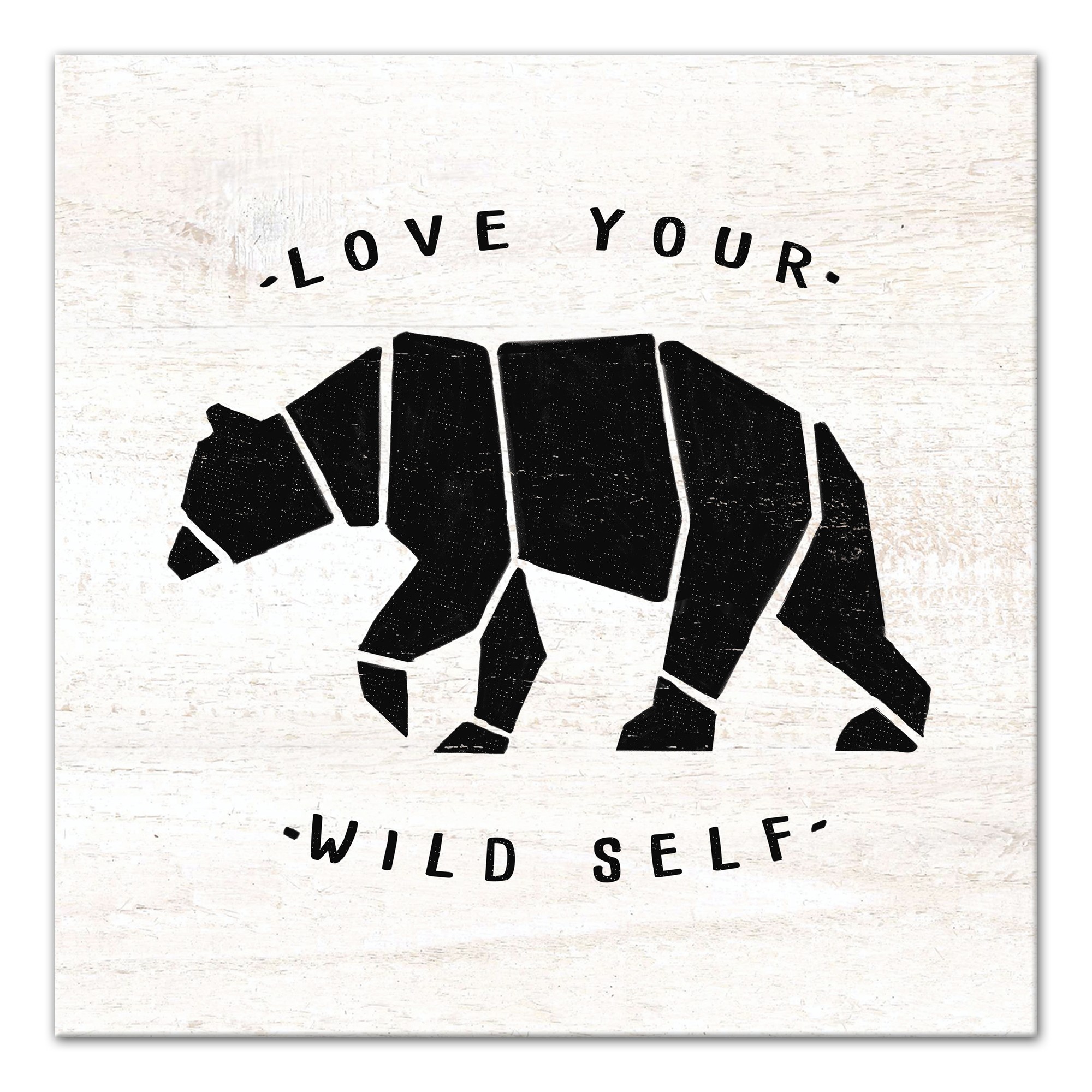 Love Your Wild Self Bear Wall Art