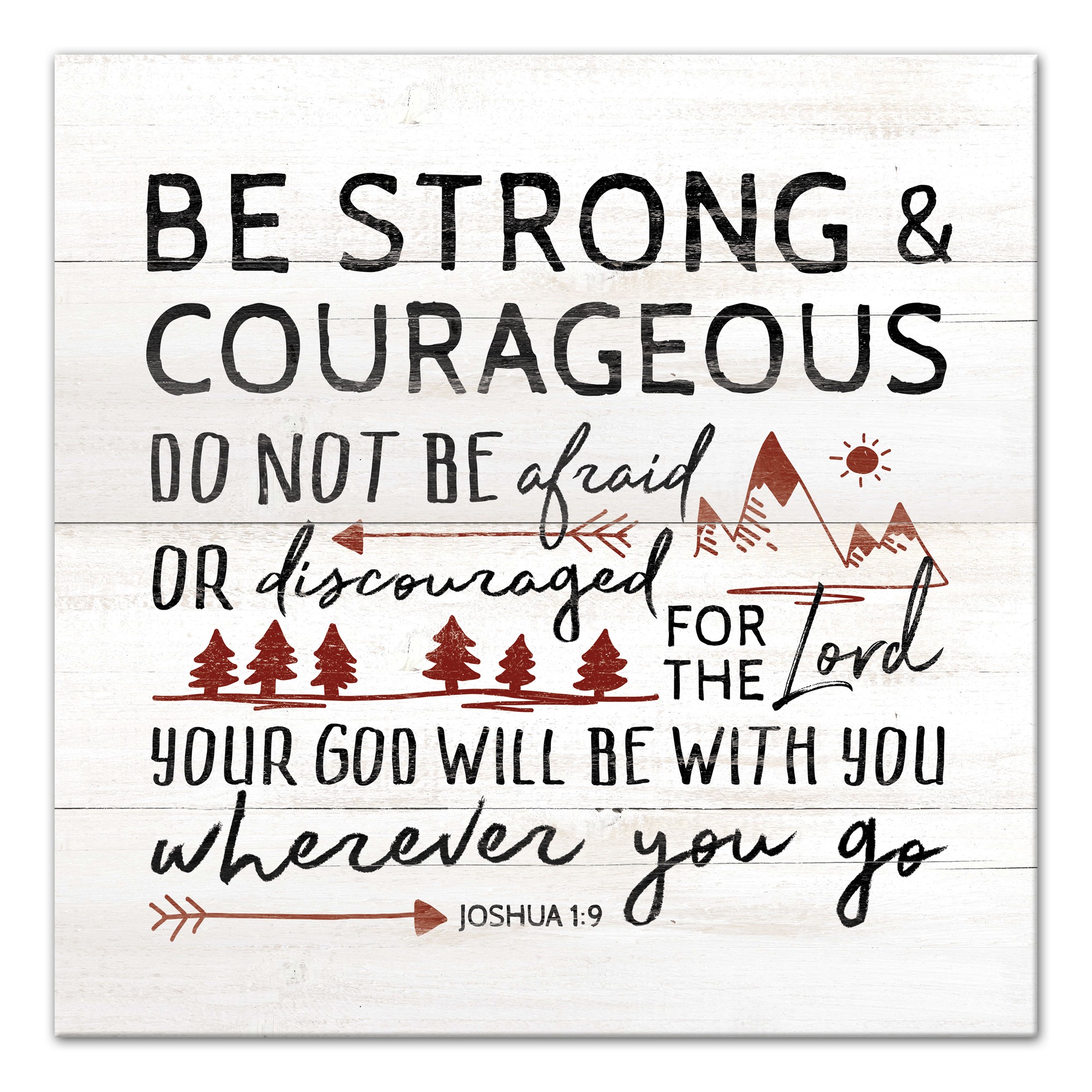 Be Strong And Courageous Wall Art