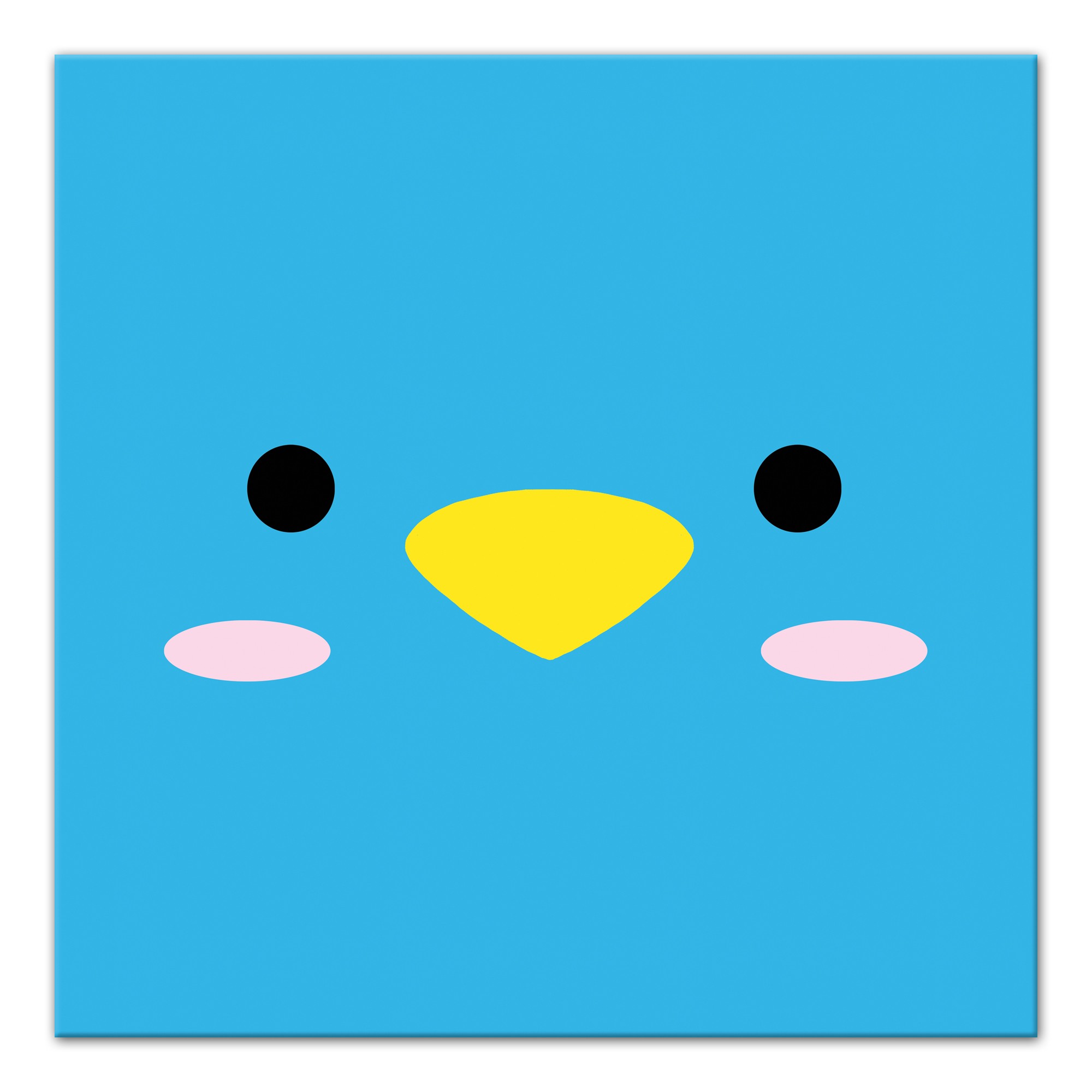 Blue Bird Face Wall Art