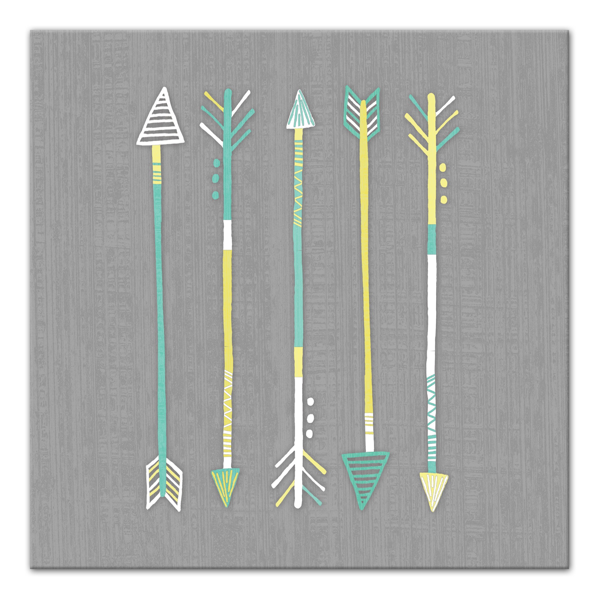 Arrows Blue Green Yellow Wall Art