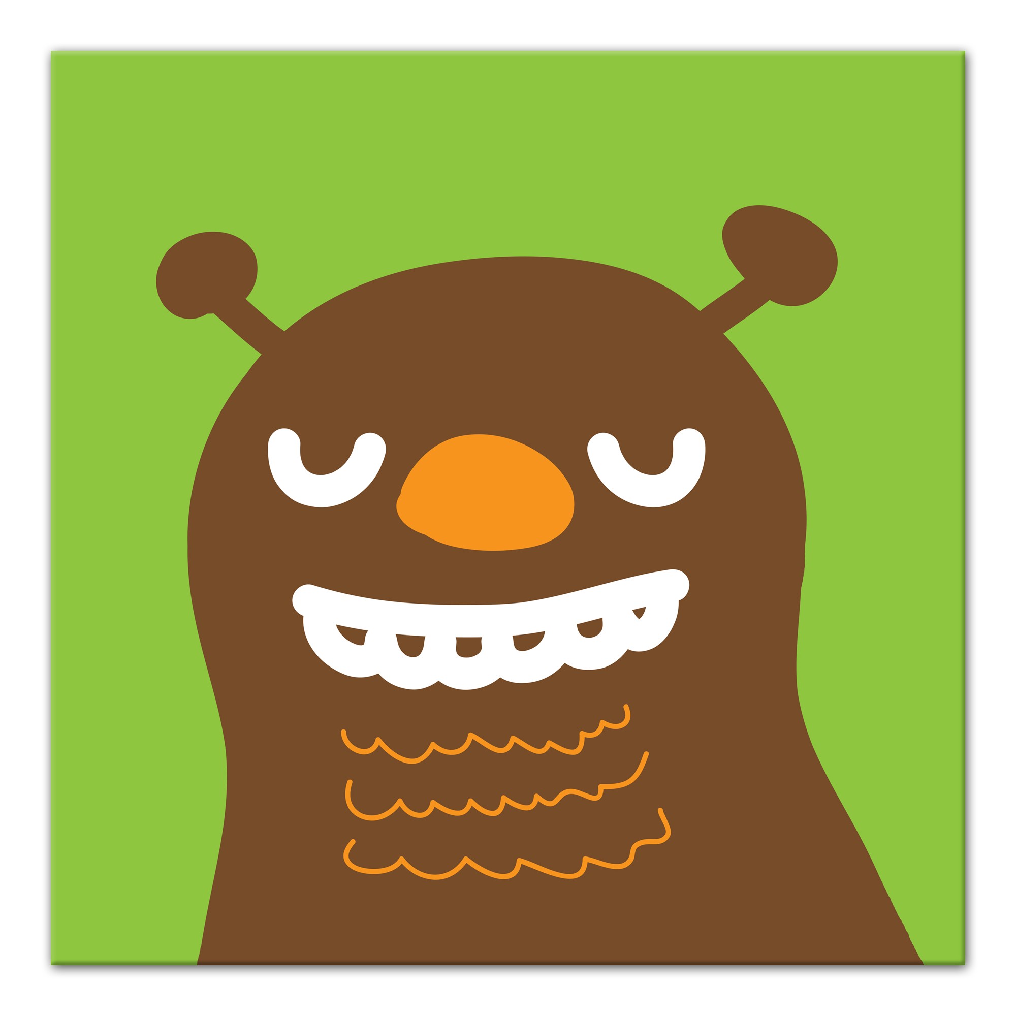 Brown Monster Wall Art