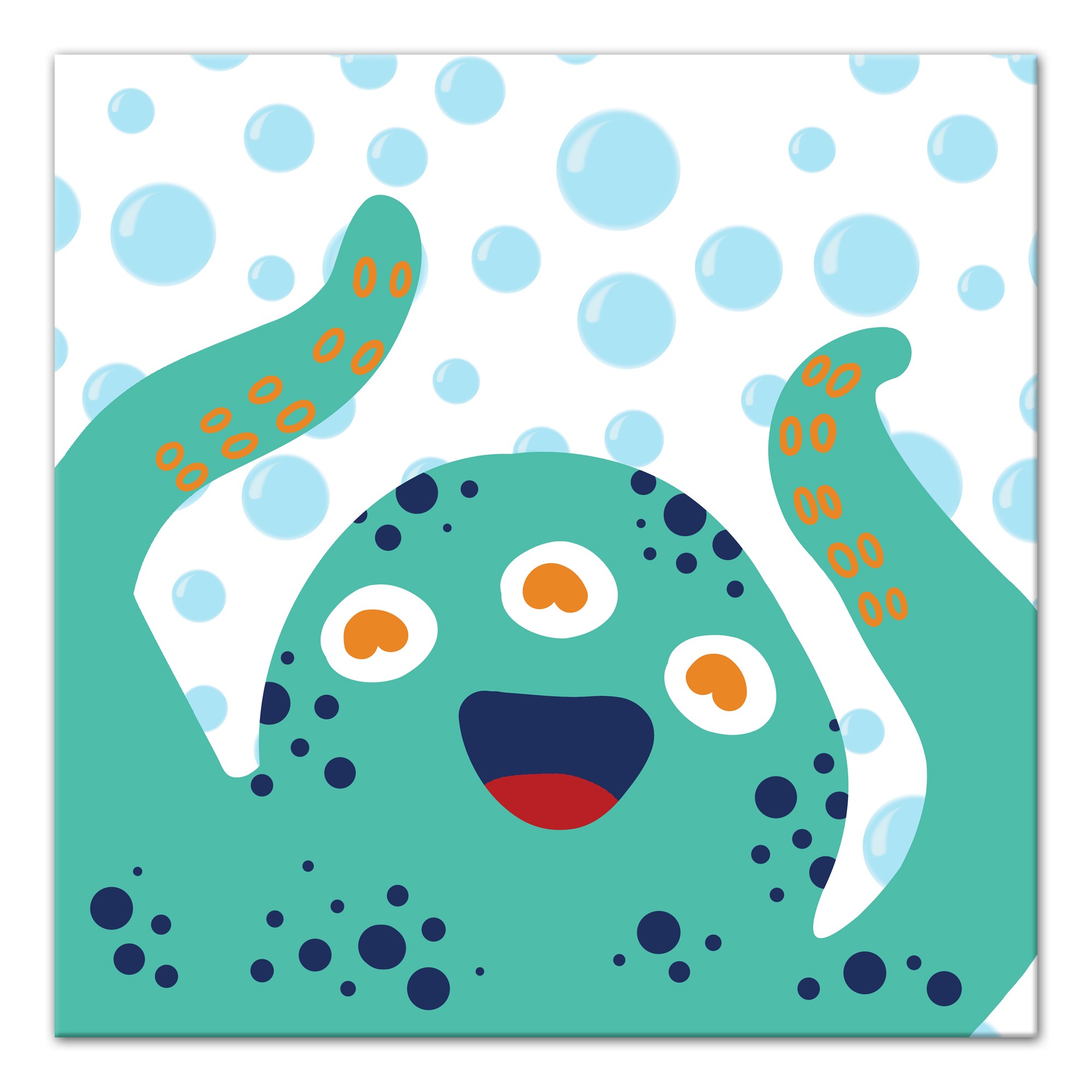 Green Sea Monster   Wall Art