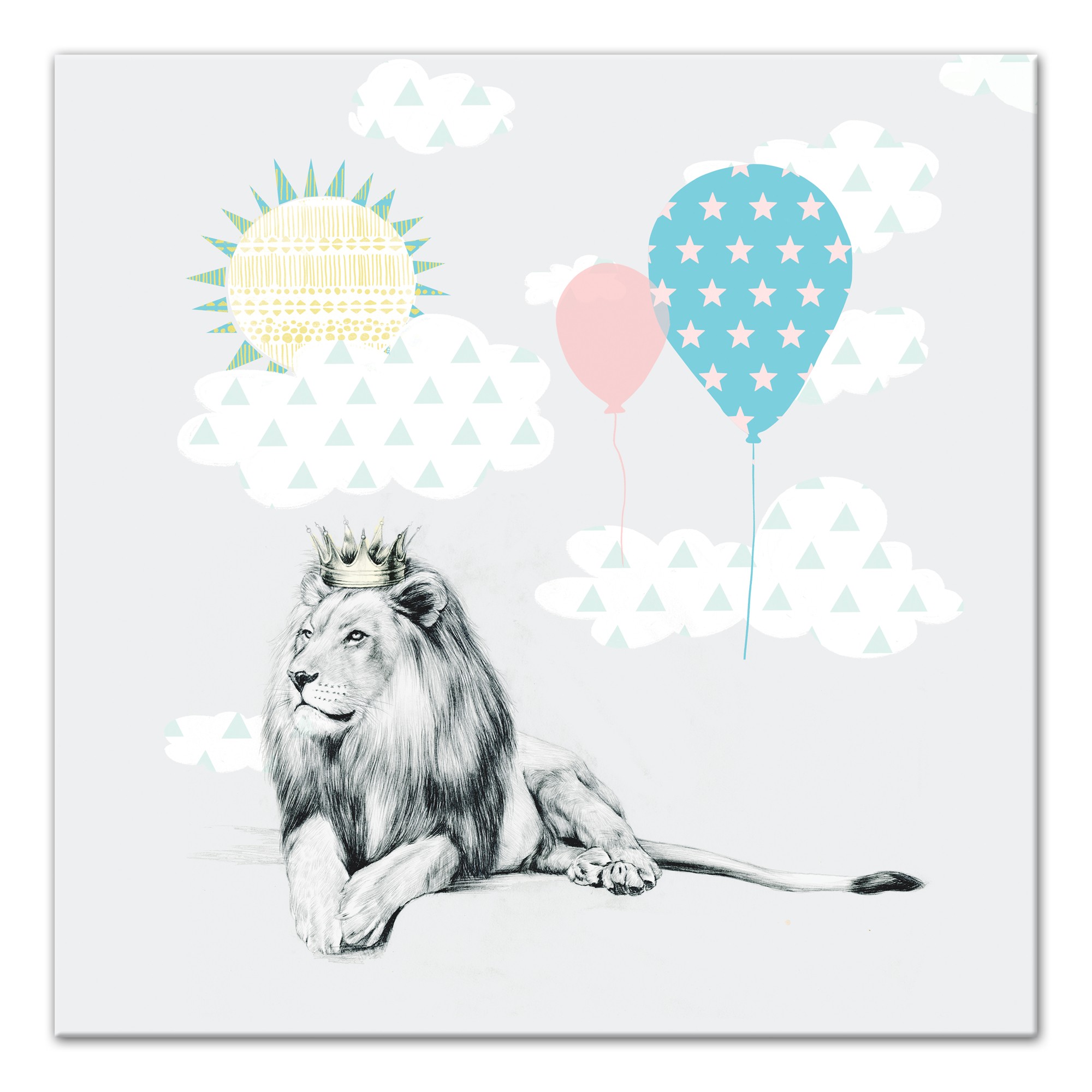 Lion In The Sun   Wall Art