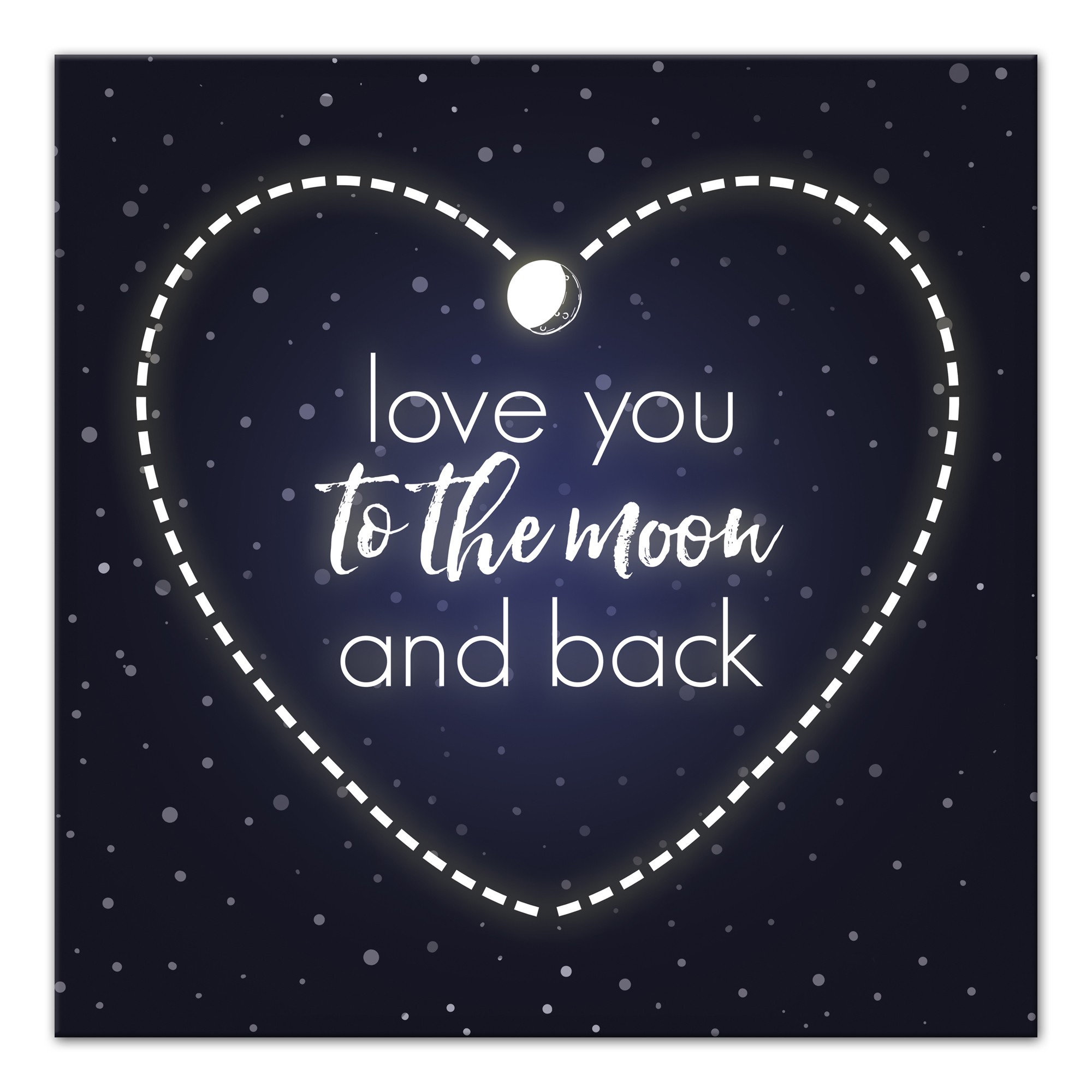 Love To The Moon And Back Wall Art