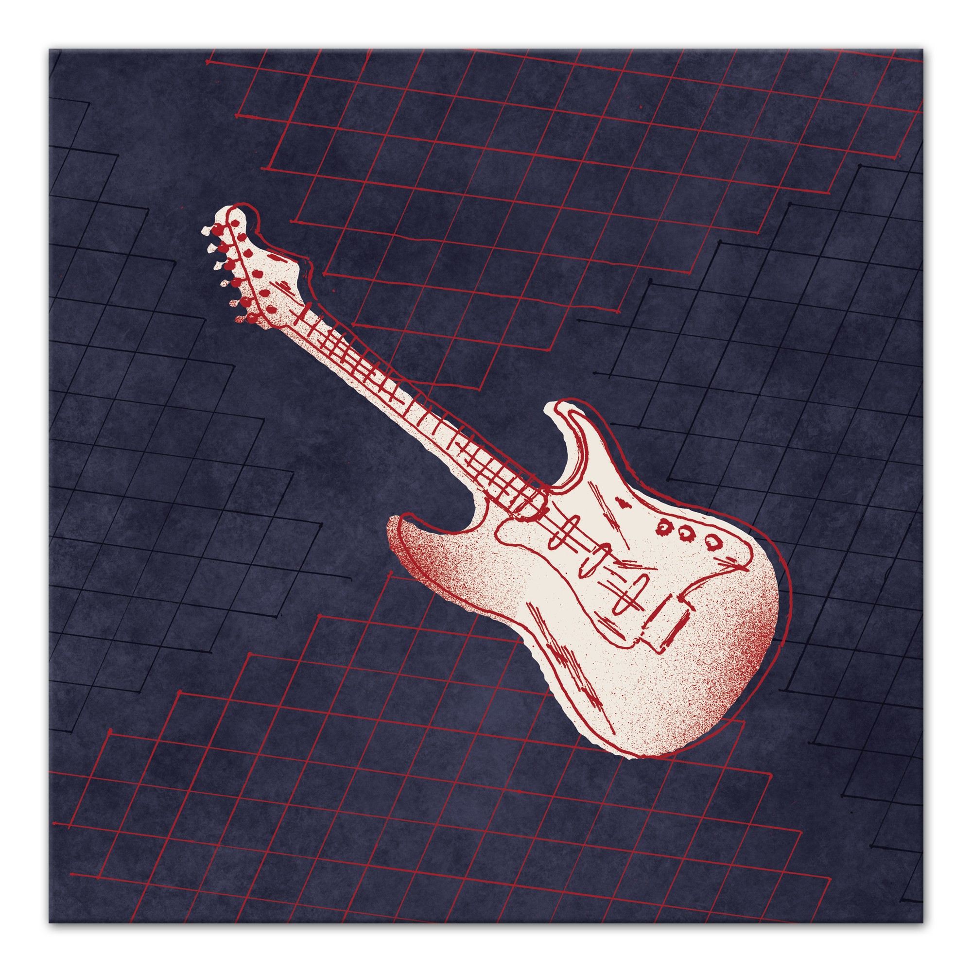 Rocker Guitar Wall Art