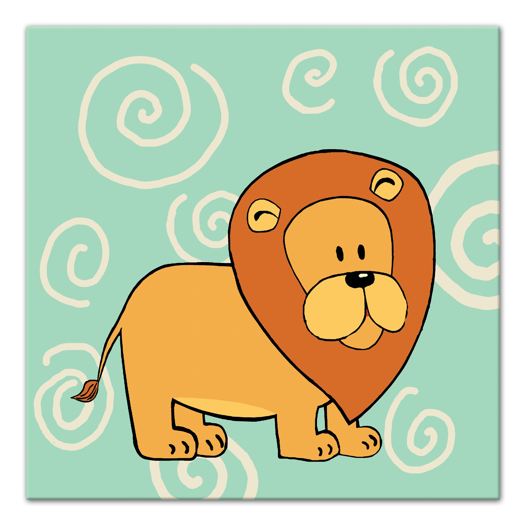 Spiral Lion Wall Art