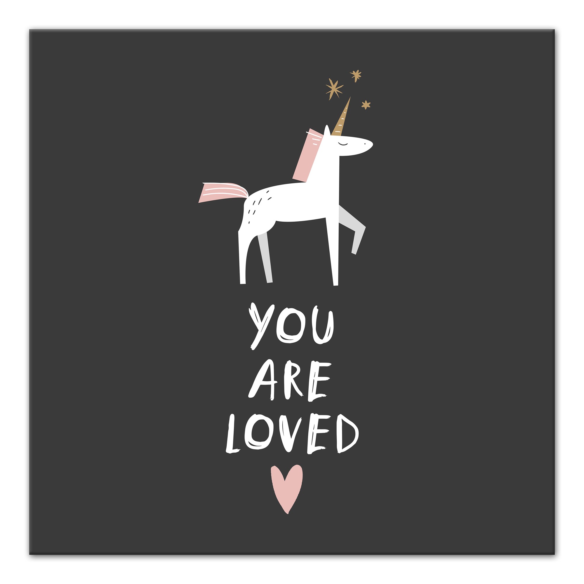 You Are Loved Unicorn Wall Art