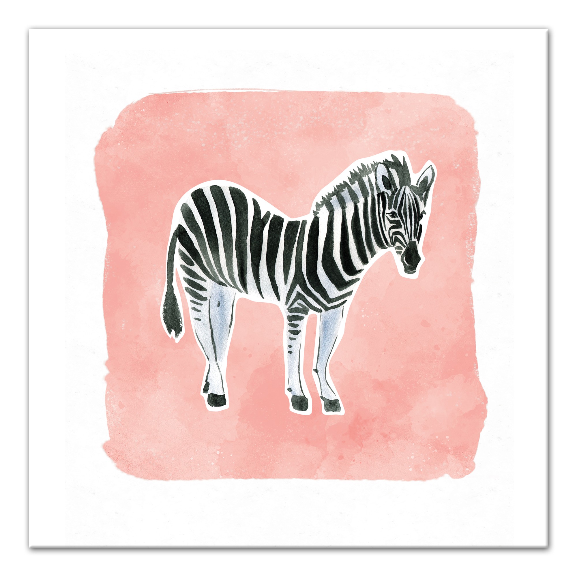 Watercolor Zebra Wall Art