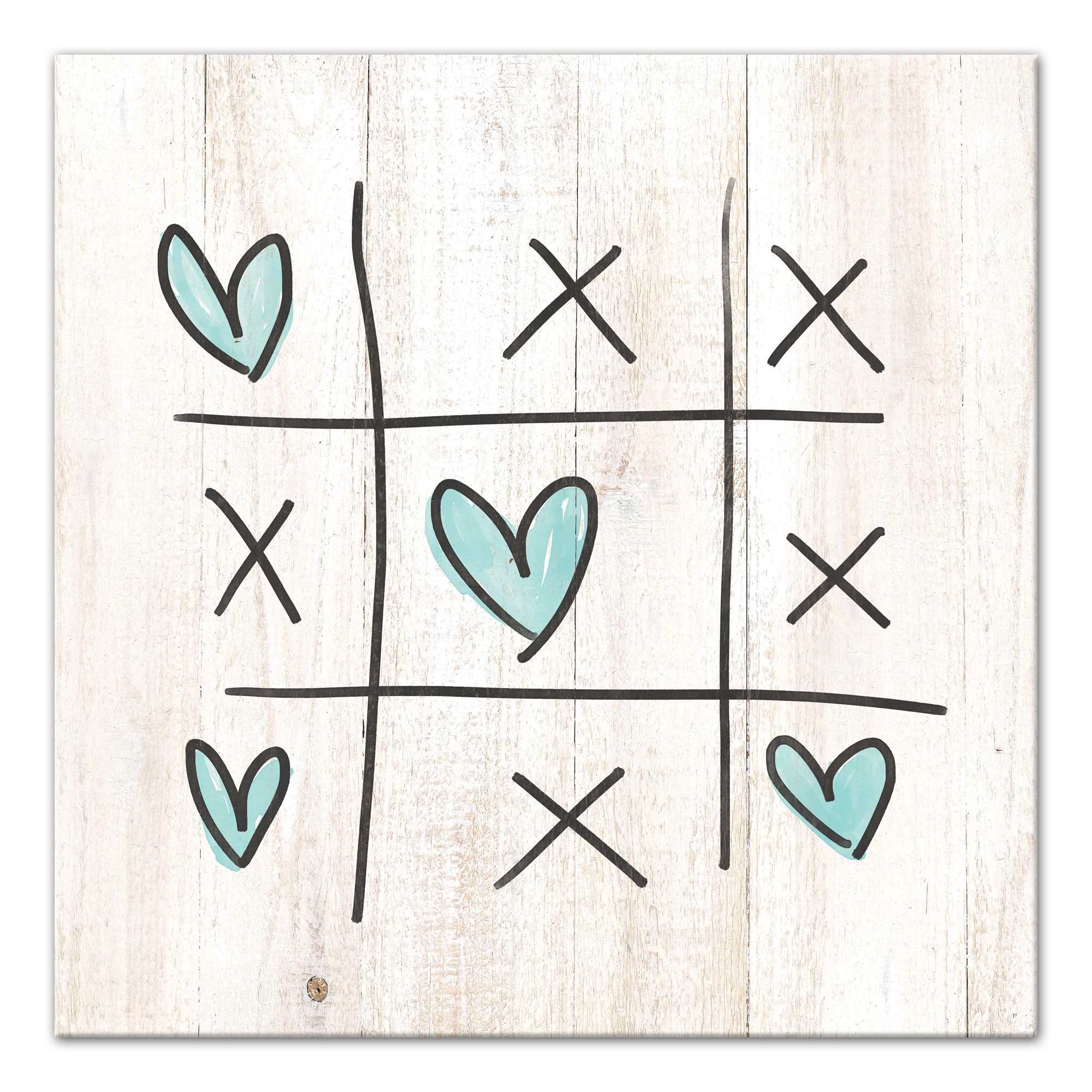 Tic Tac Hearts Wall Art
