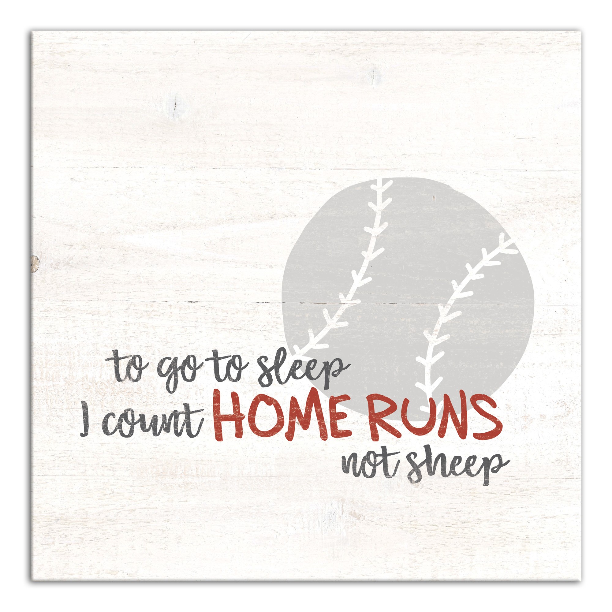 I Count Home Runs Wall Art