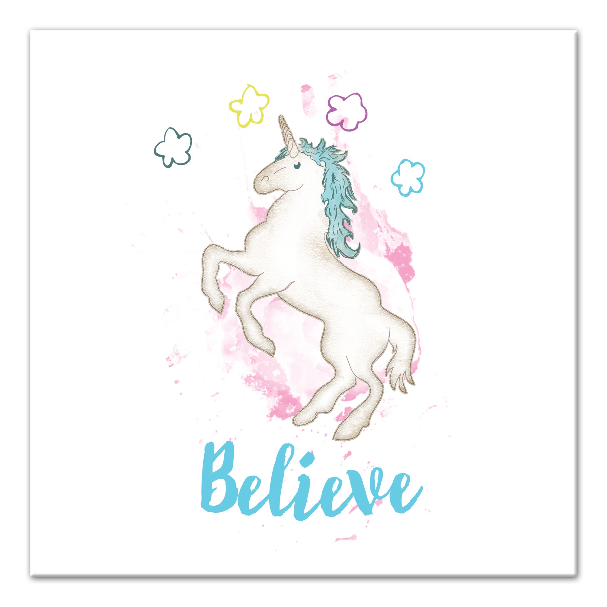 Watercolor Unicorn Wall Art