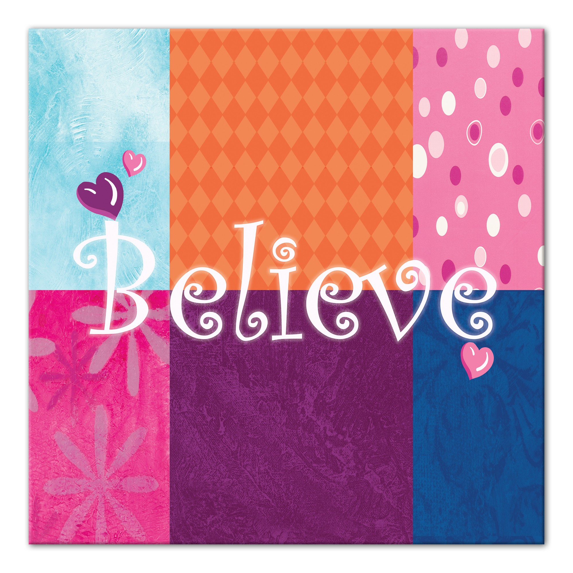 Patterned Believe Wall Art