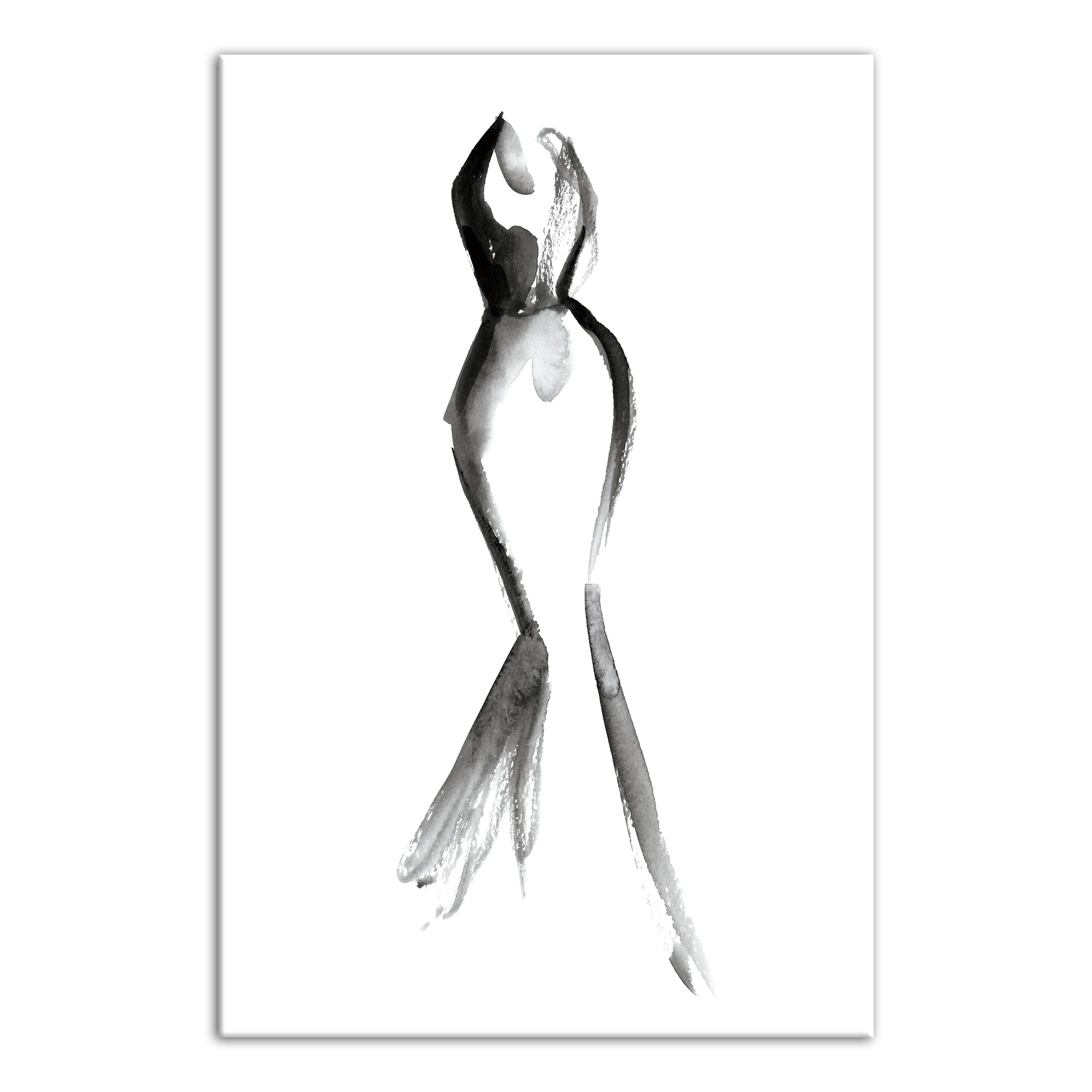 Ink Dress 20x30 Canvas Wall Art