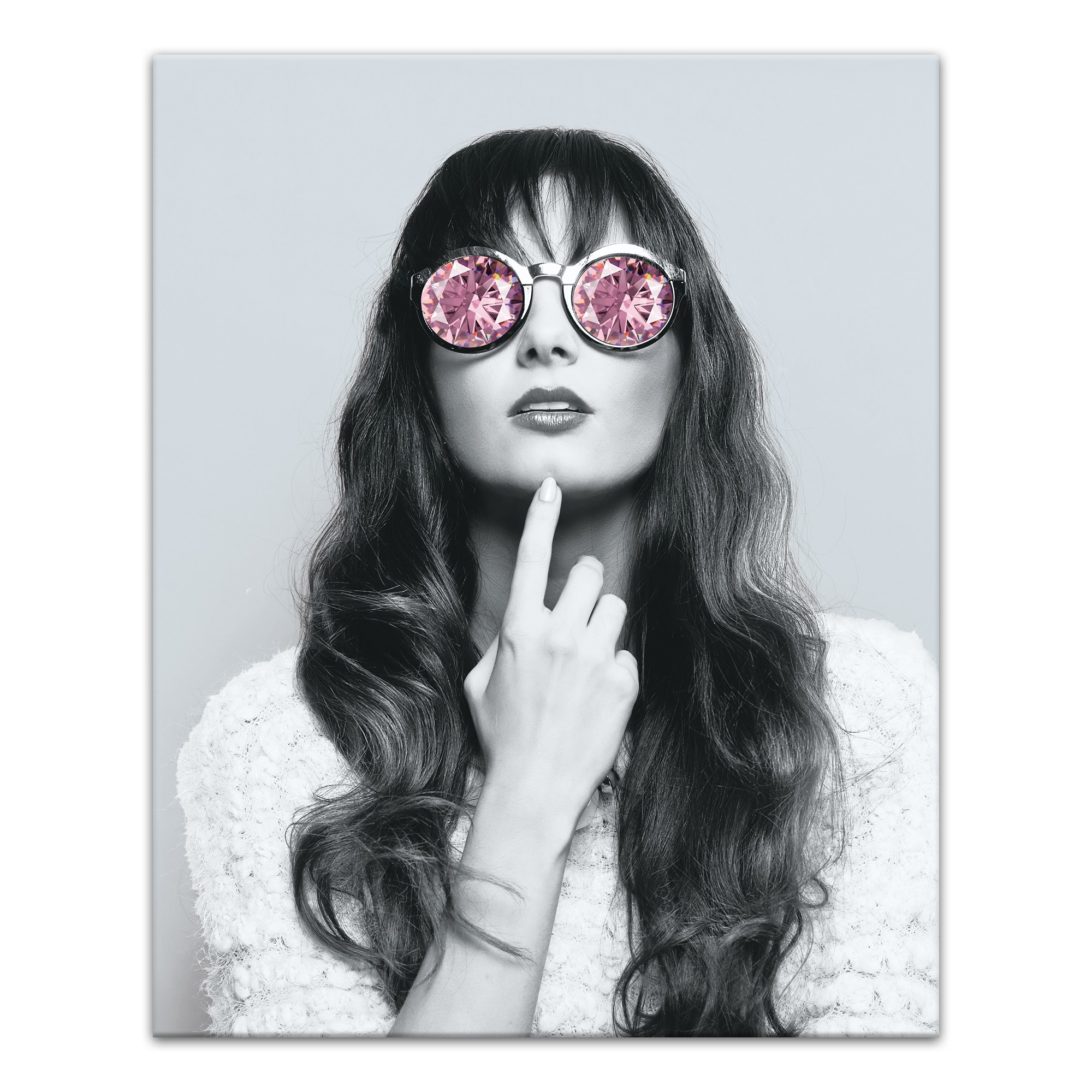 Glam Shades Pink  16x20 Canvas Wall Art