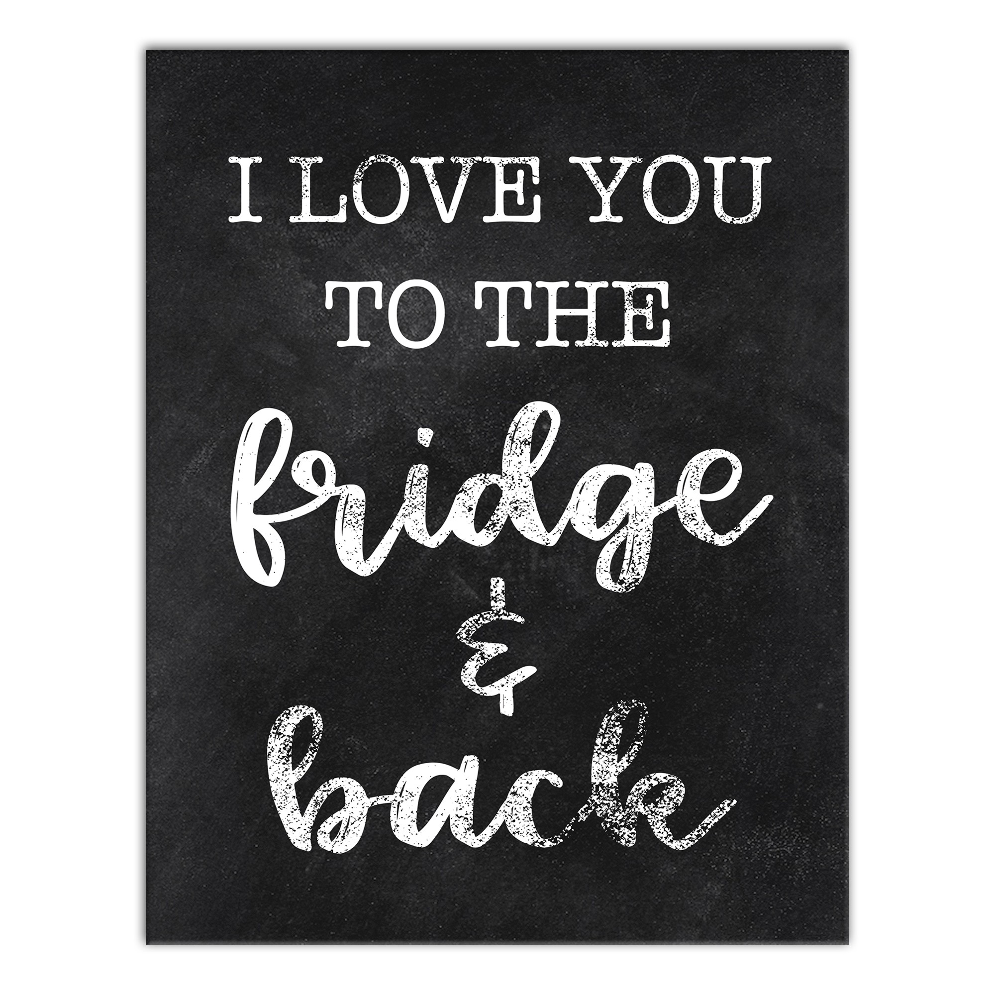 To the Fridge and Back 11x14 Canvas Wall Art