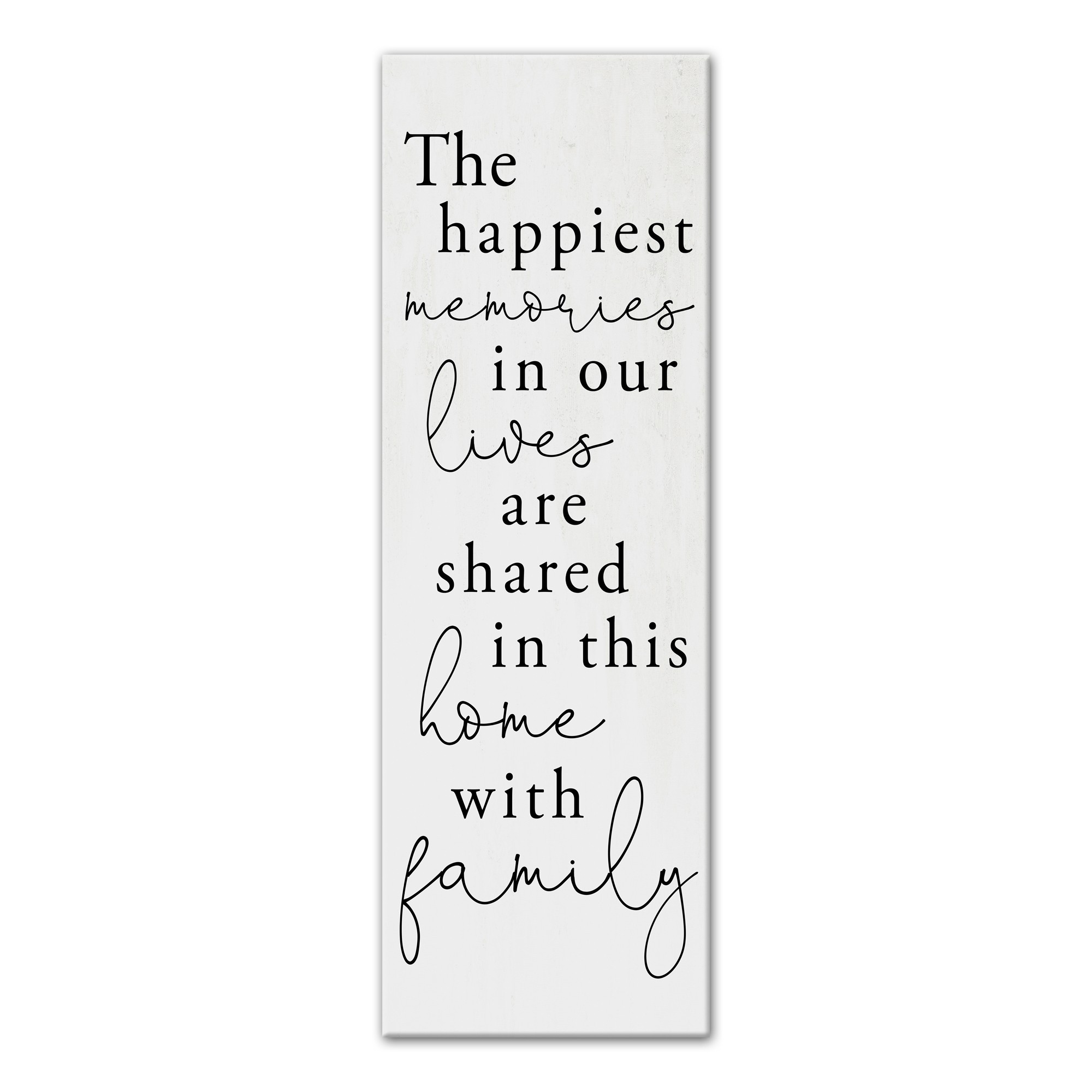 Happiest Memories 12x36 Canvas Wall Art