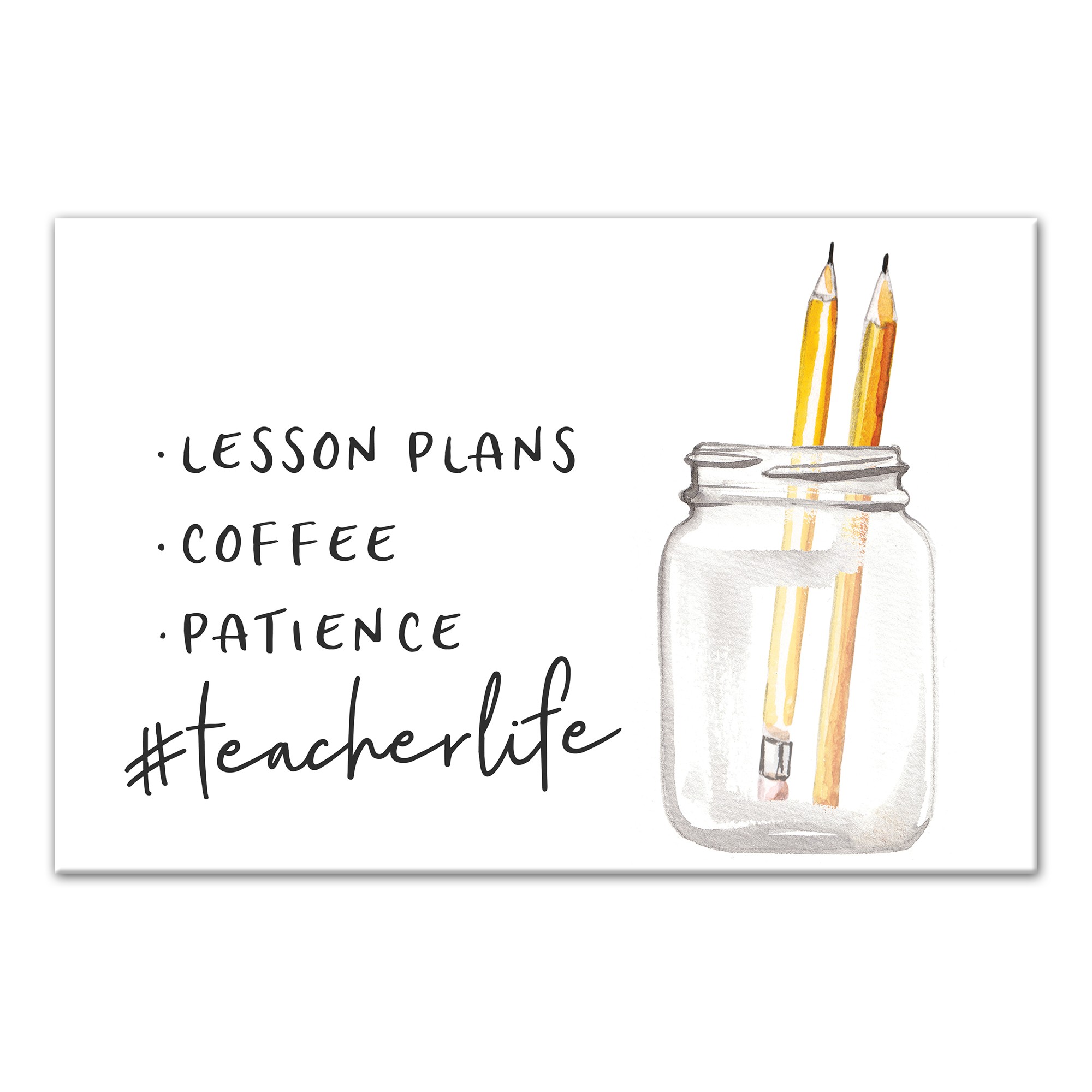 #TeacherLife 18x12 Canvas Wall Art