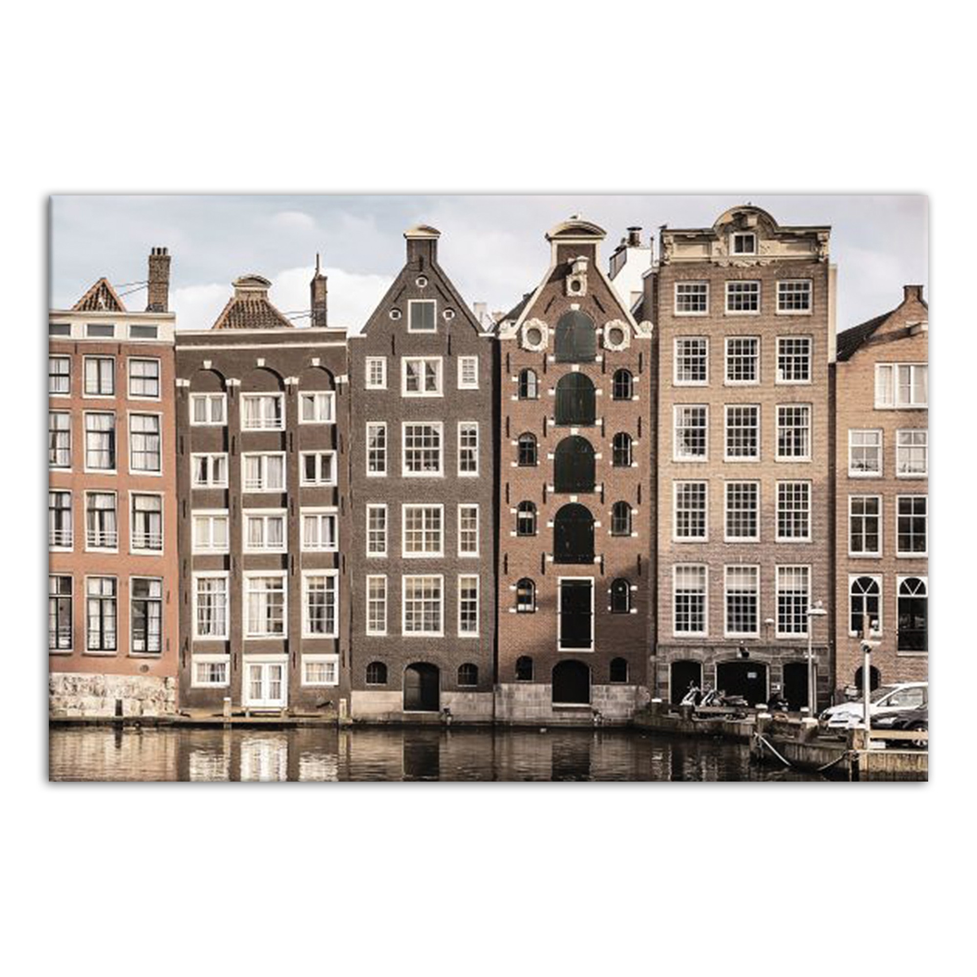 Amsterdam Buildings  18x12 Canvas Wall Art