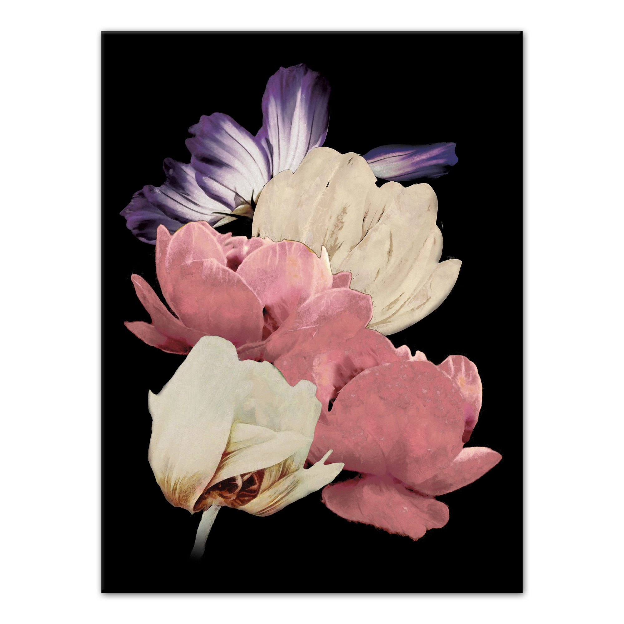 More Moody Flowers  30x40 Canvas Wall Art