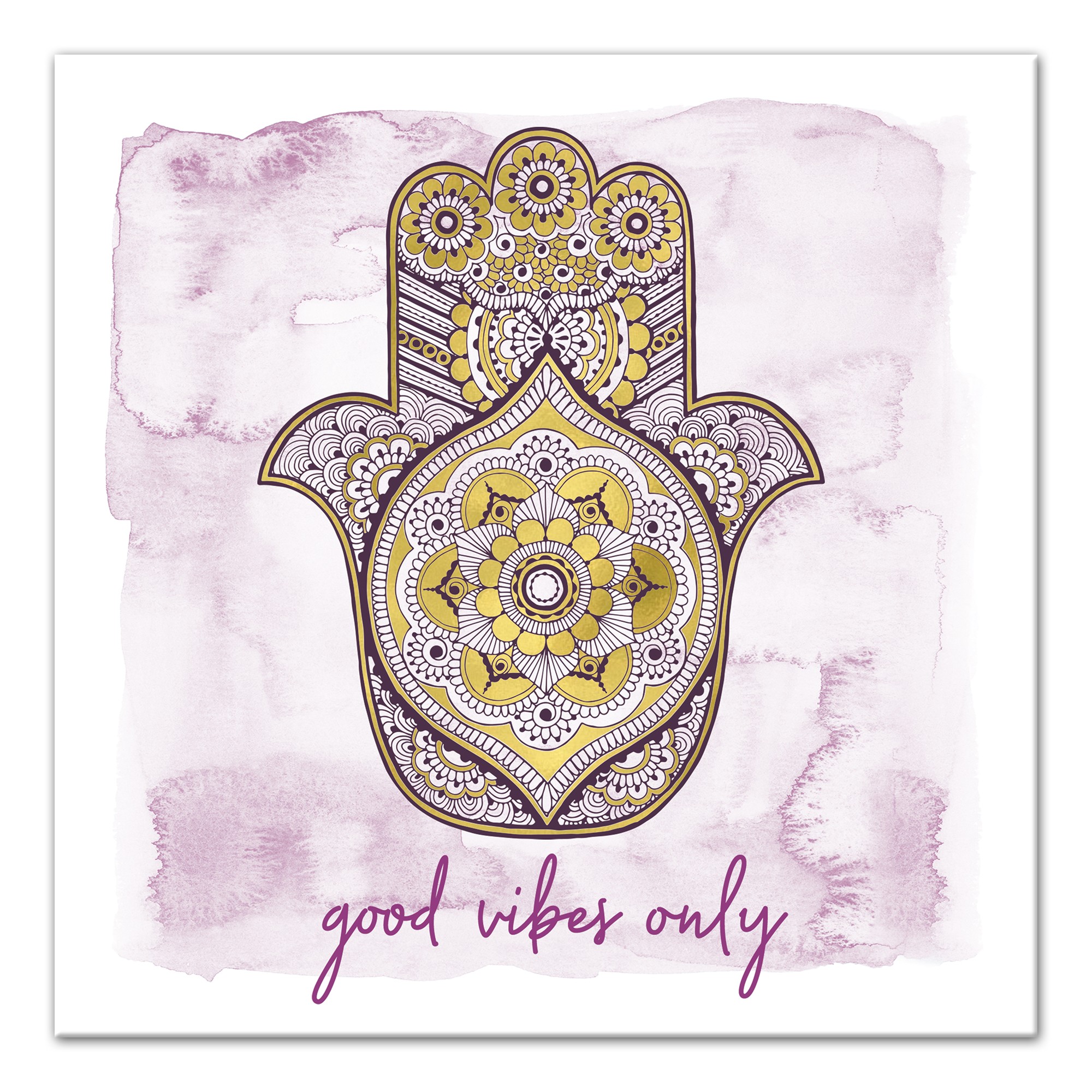 Good Vibes Only 16x16 Canvas Wall Art