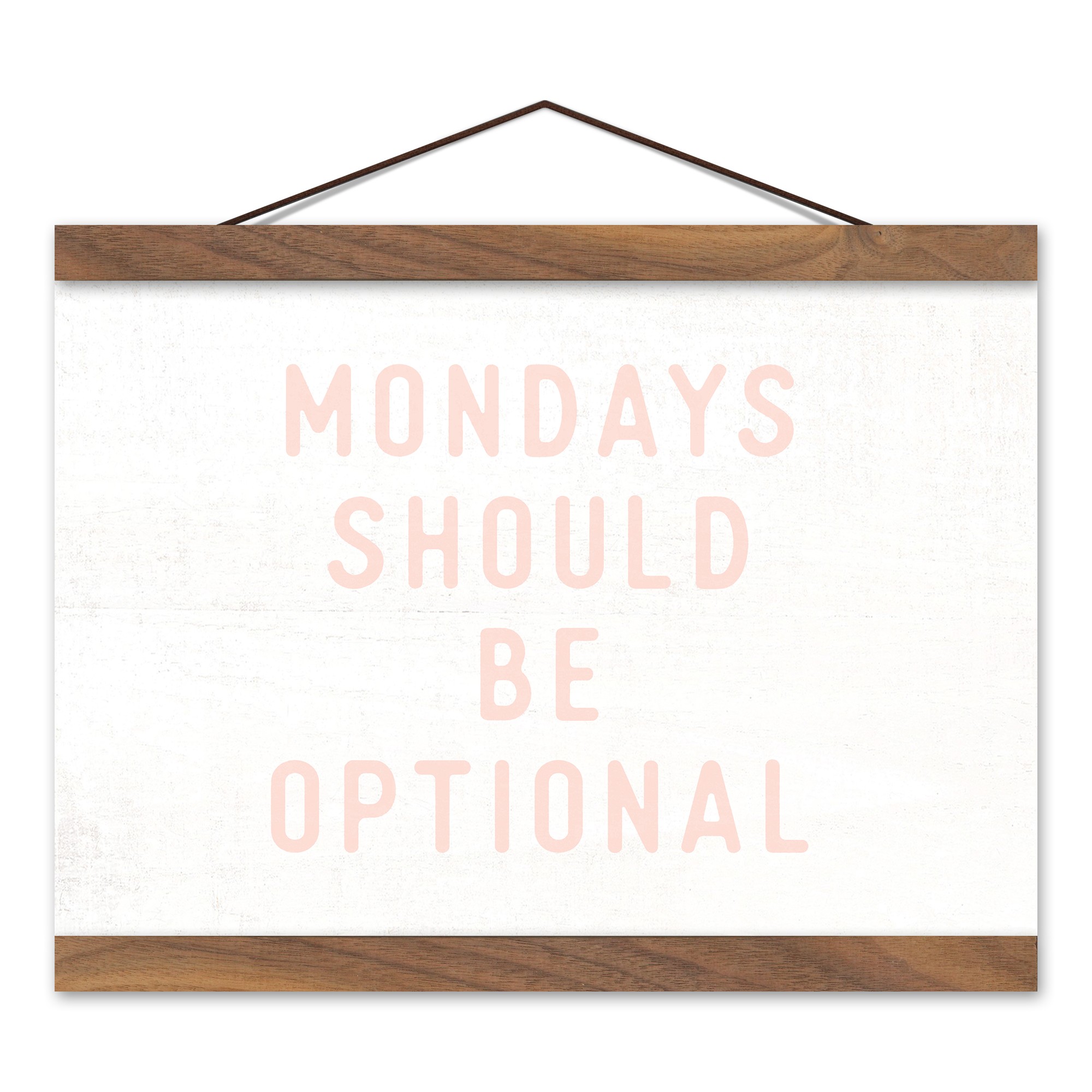 Mondays Optional 8x12 Teak Hanging Canvas