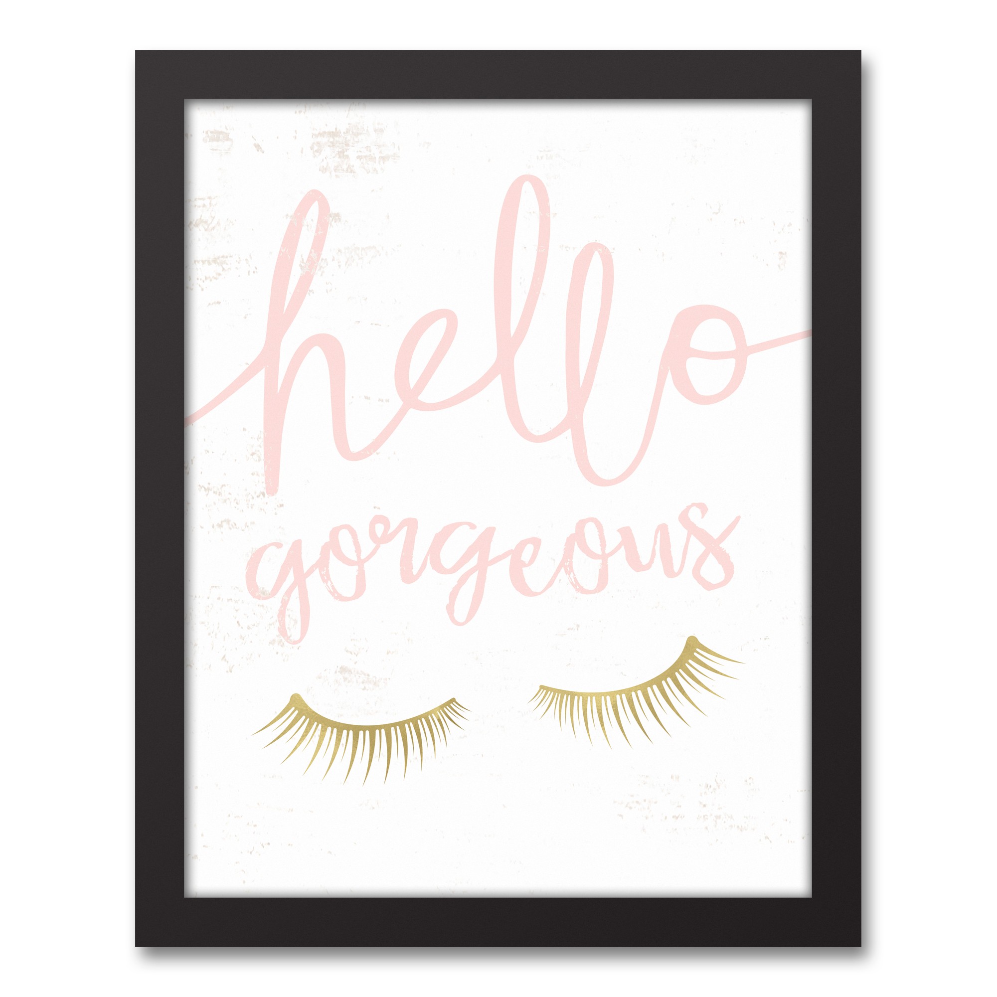 Hello Gorgeous 11x14 Black Framed Canvas